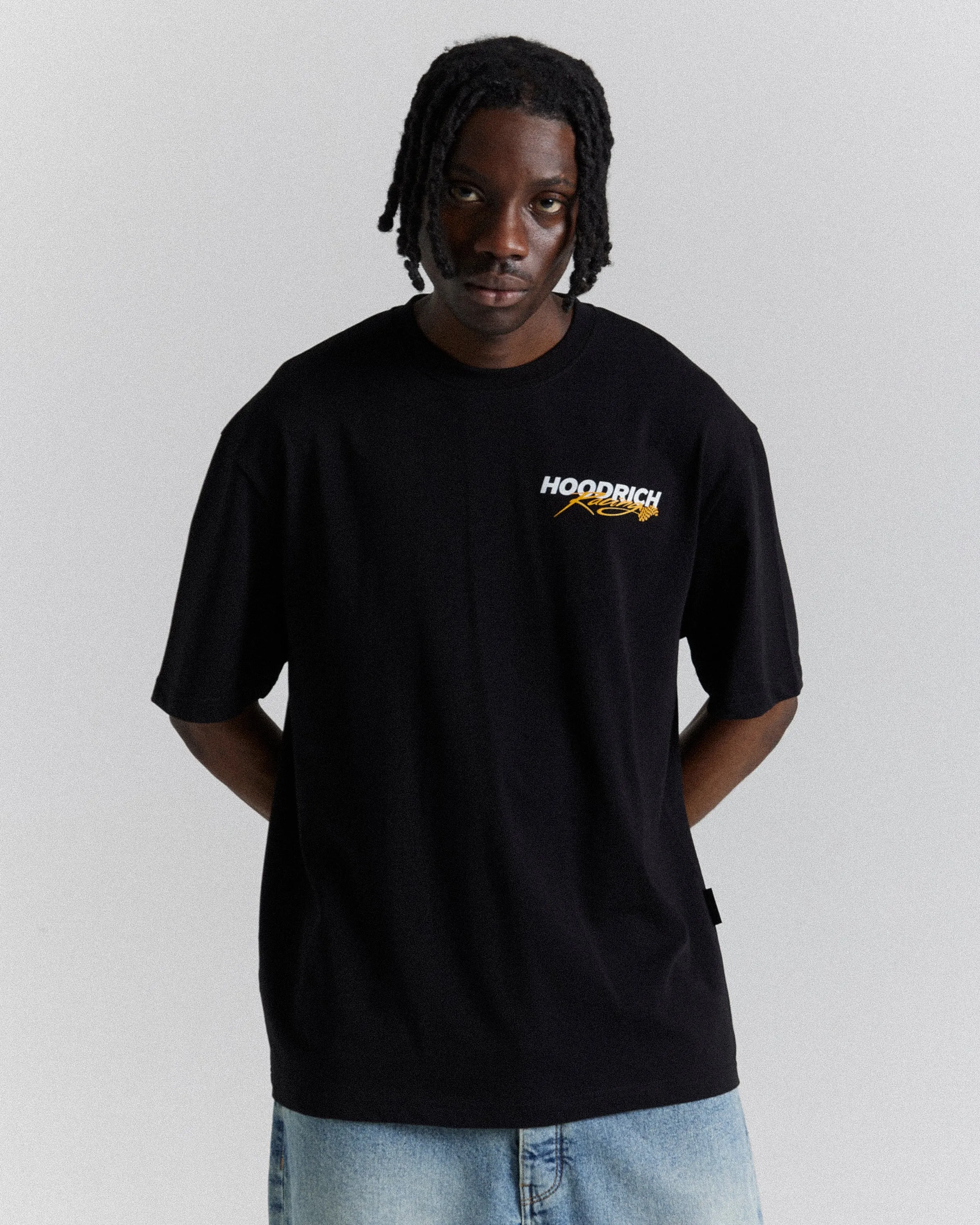 Racer Oversized T-Shirt - Black/White/Multi sold by Hoodrich product image thumbnail 2