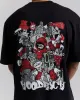 Mural Oversized T-Shirt - Black/Red sold by Hoodrich