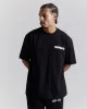 Mural Oversized T-Shirt - Black/Red sold by Hoodrich