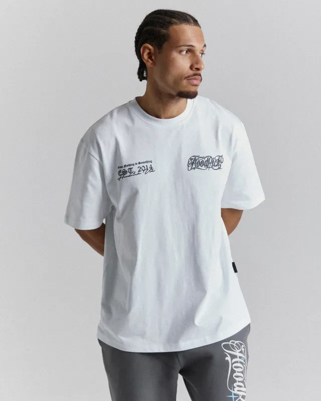 Legacy Oversized T-Shirt  - White/Grey sold by Hoodrich