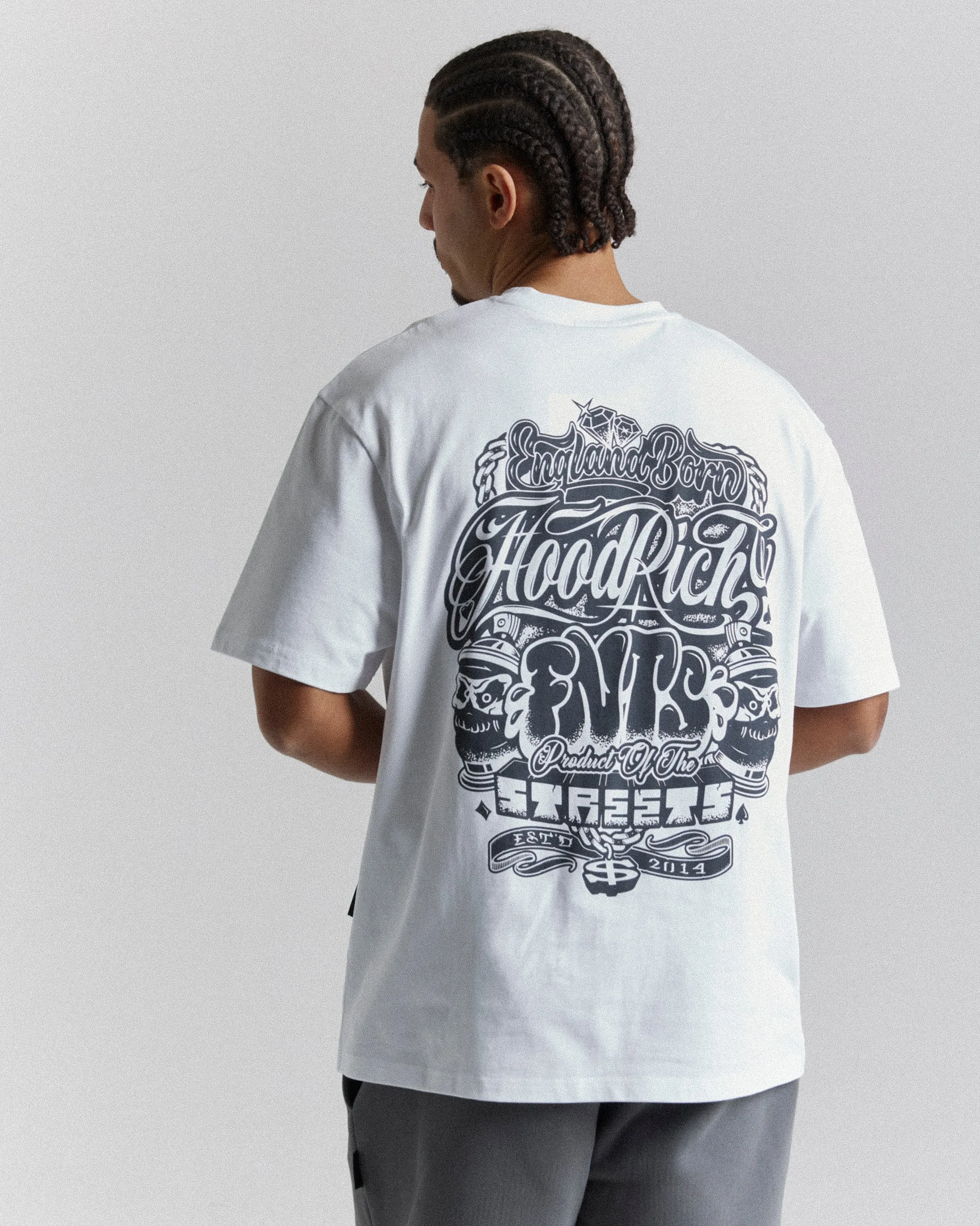 Legacy Oversized T-Shirt - White/Grey sold by Hoodrich product image thumbnail 2