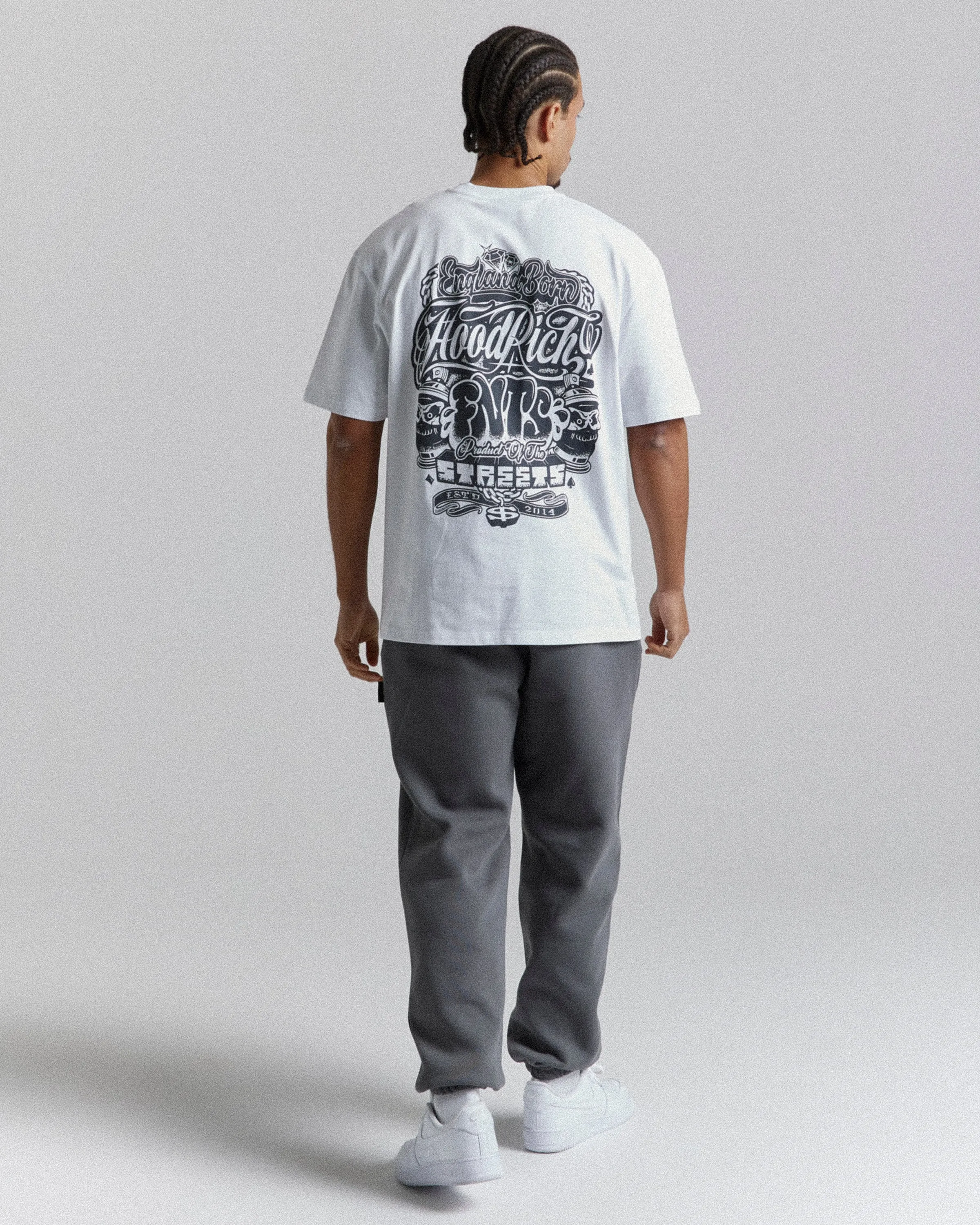 Legacy Oversized T-Shirt - White/Grey sold by Hoodrich product image thumbnail 4