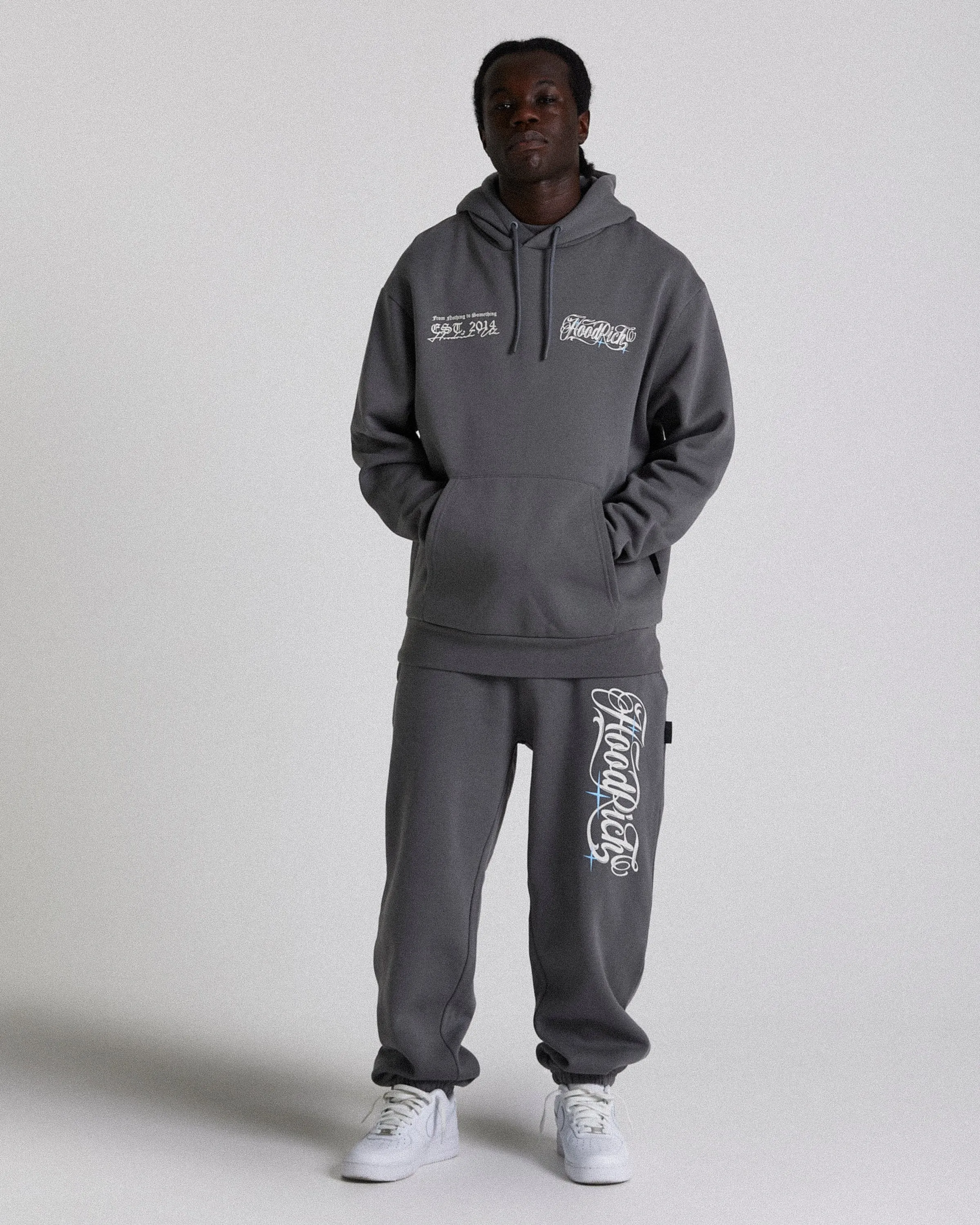 Legacy Oversized Jogger - Greys/White/Blue sold by Hoodrich