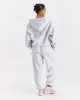 Crystal Oversized Jogger - Light Grey/Pink Rhinestone sold by Hoodrich