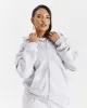 Crystal Zip Oversized Hoodie - Light Grey/Pink Rhinestone sold by Hoodrich