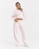 Crystal Cropped Zip Hoodie - Pink/Rhinestone sold by Hoodrich