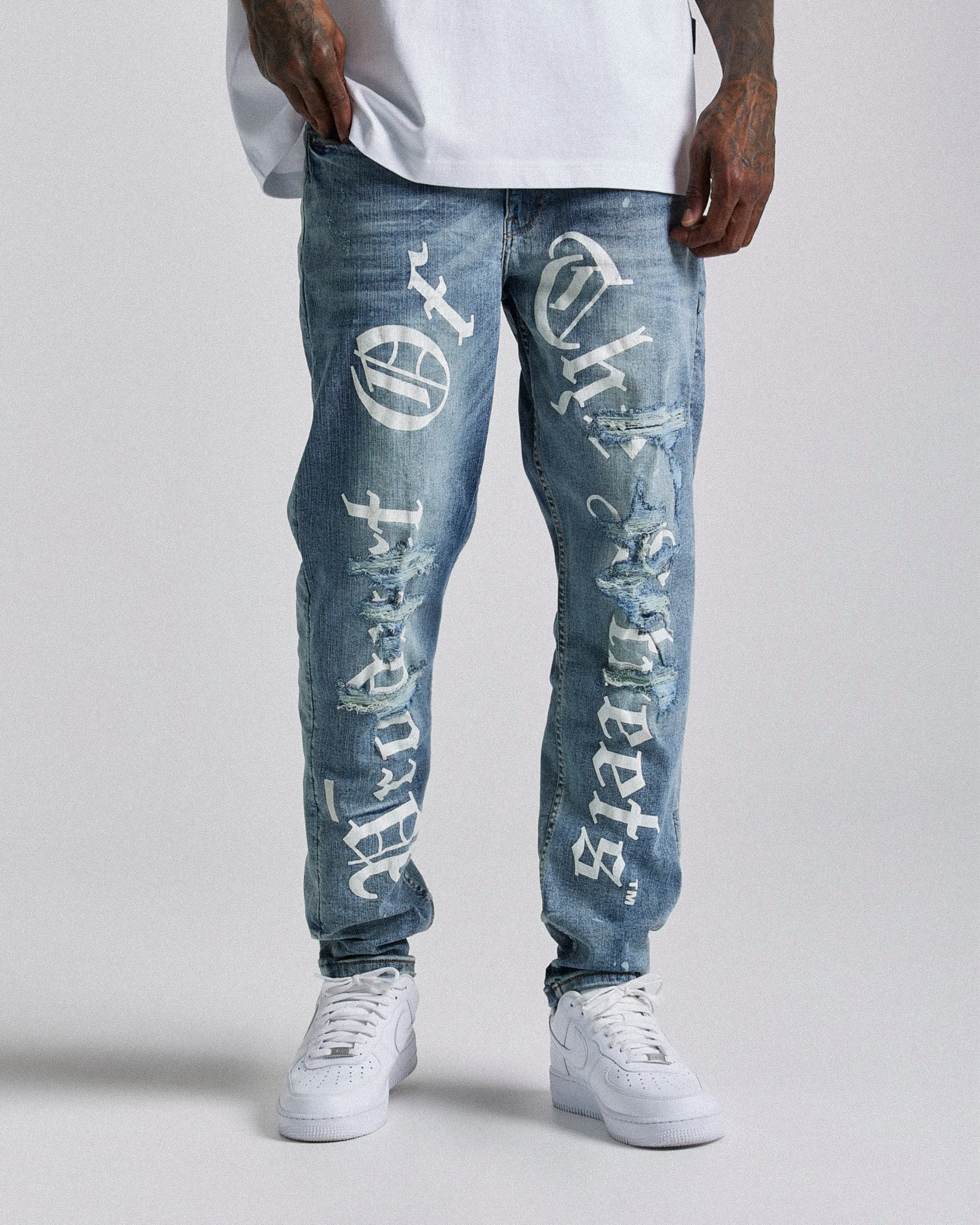 Edge Jeans - Blue sold by Hoodrich product image thumbnail 2