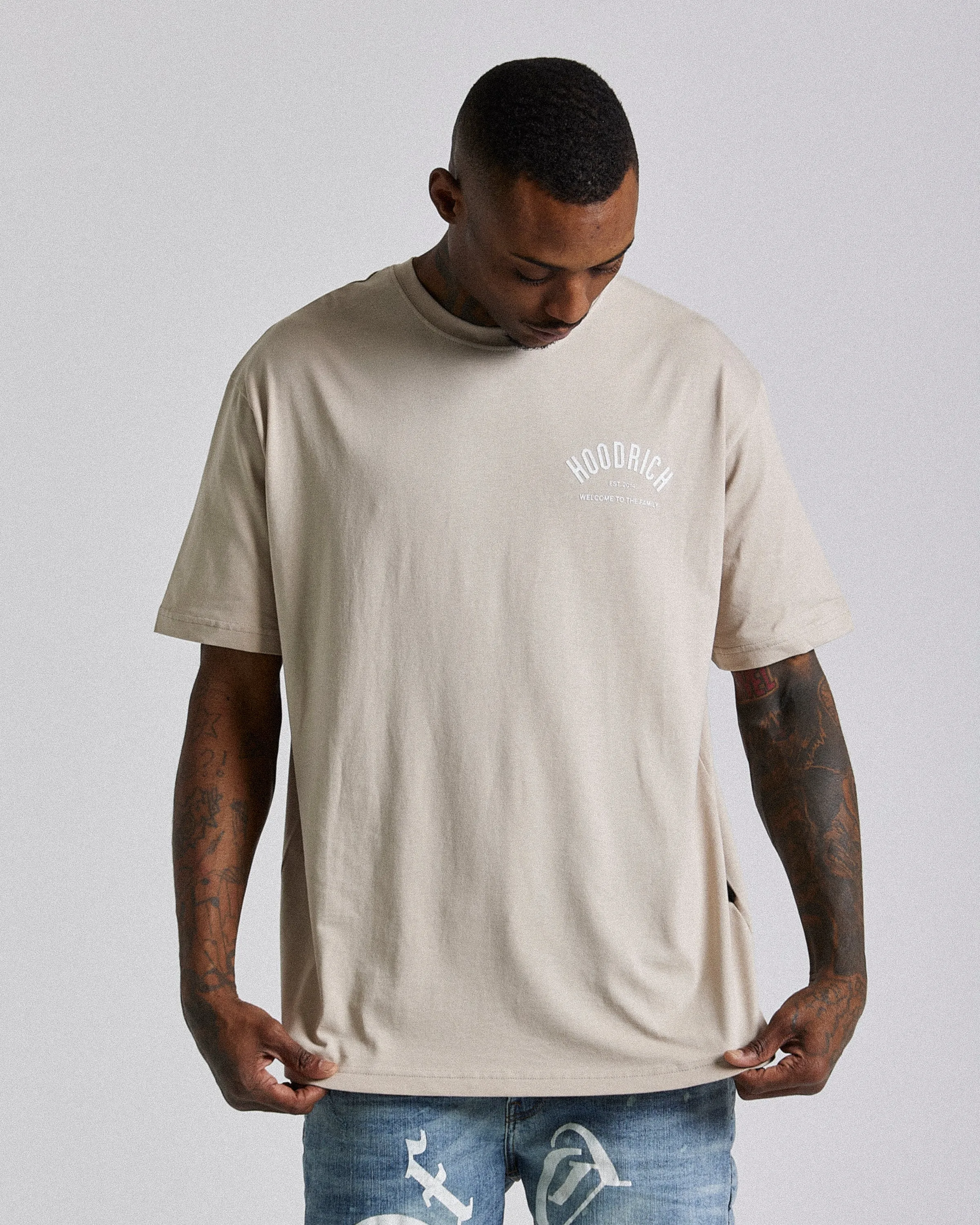 Volcano T-Shirt - Oxford Tan/White sold by Hoodrich