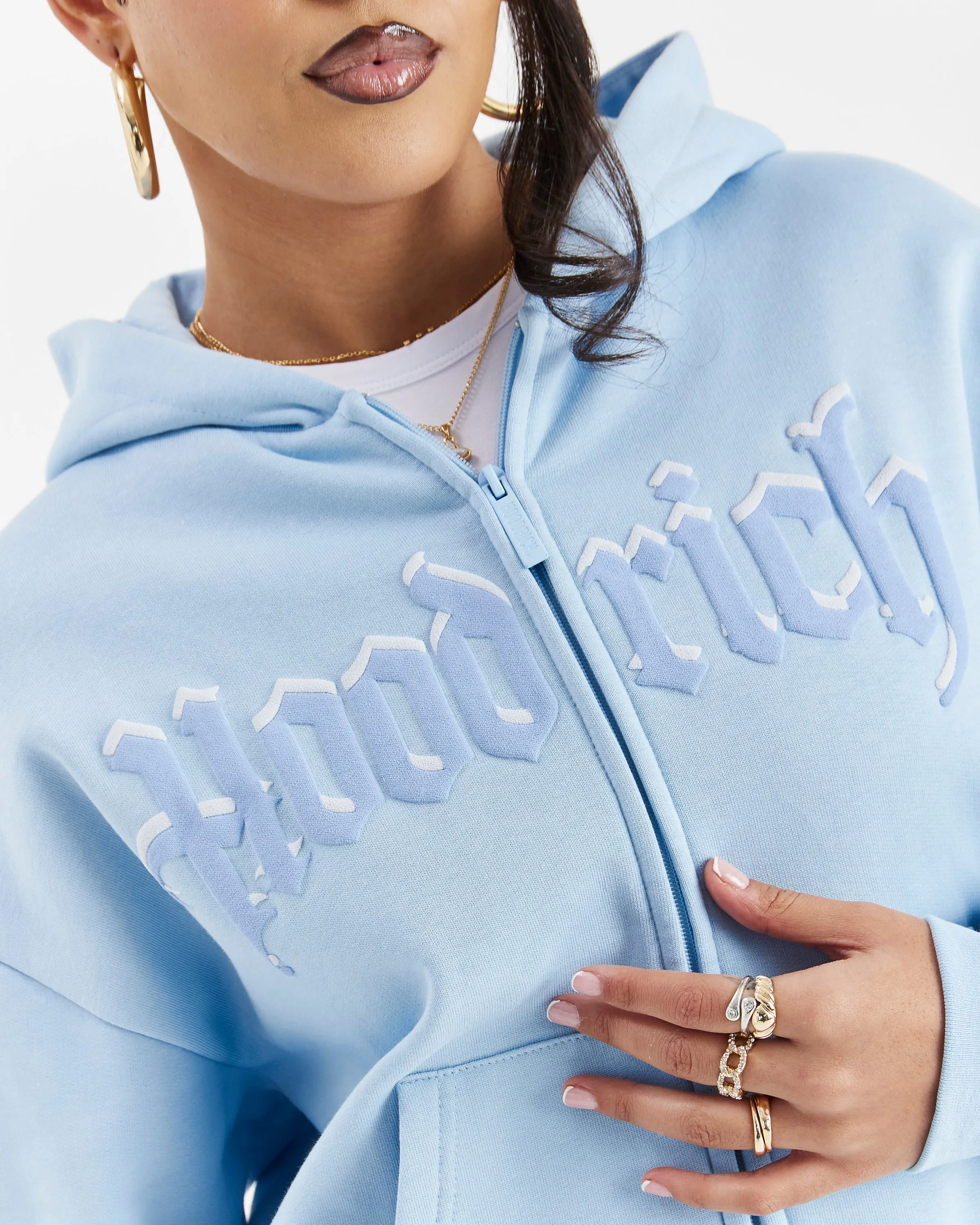Totem Zip Hoodie - Blue sold by Hoodrich product image thumbnail 3