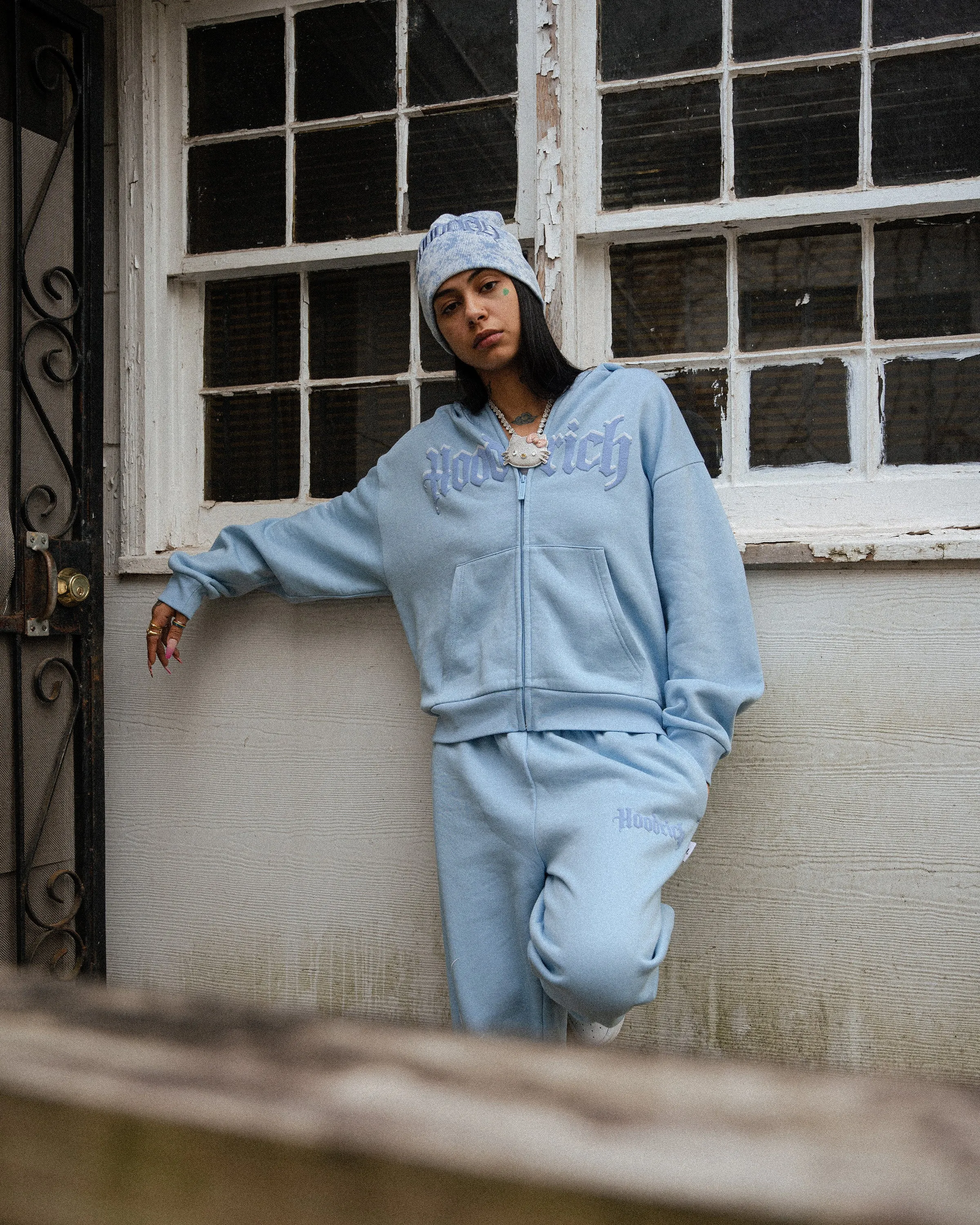 Totem Zip Hoodie - Blue sold by Hoodrich product image thumbnail 2