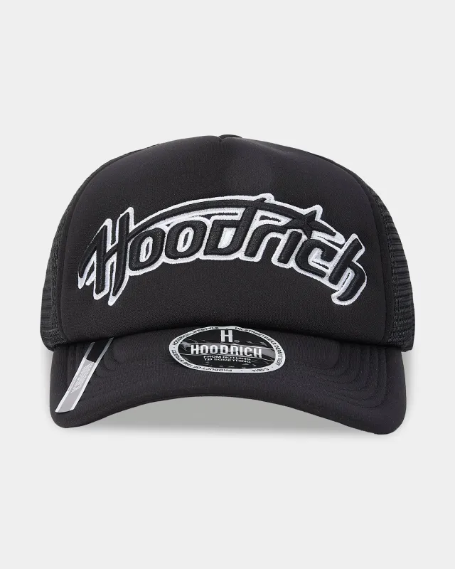 Galaxy 5 Panel Trucker Cap - Black/White sold by Hoodrich