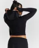 Poise Zip Hoodie - Black/White sold by Hoodrich