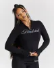 Poise Zip Hoodie - Black/White sold by Hoodrich