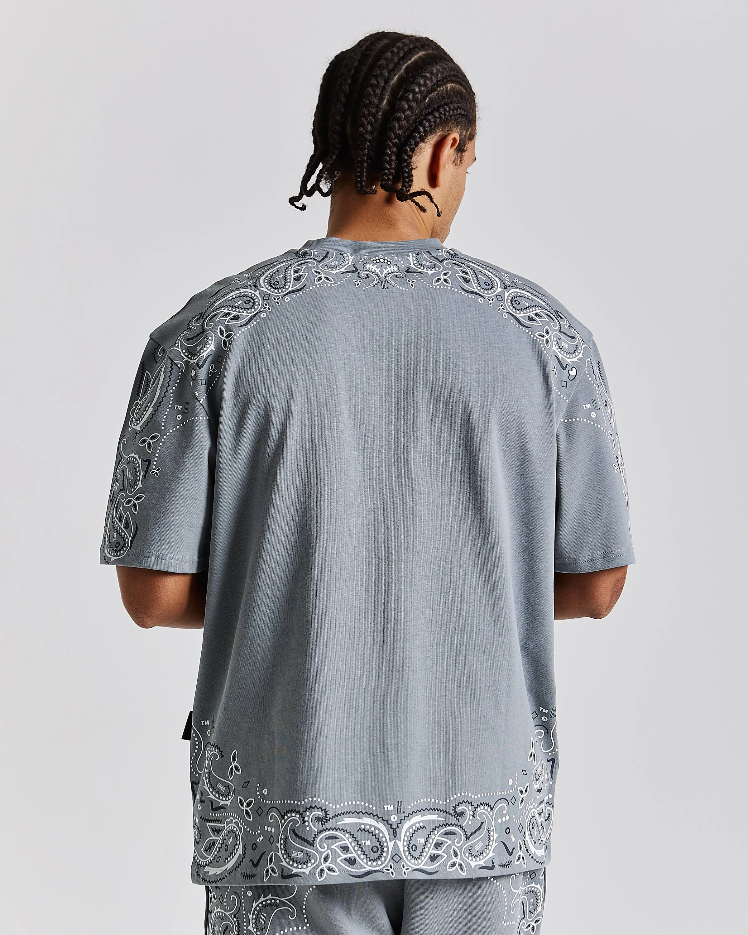 Motif Oversized T-Shirt - Grey/White sold by Hoodrich product image thumbnail 2