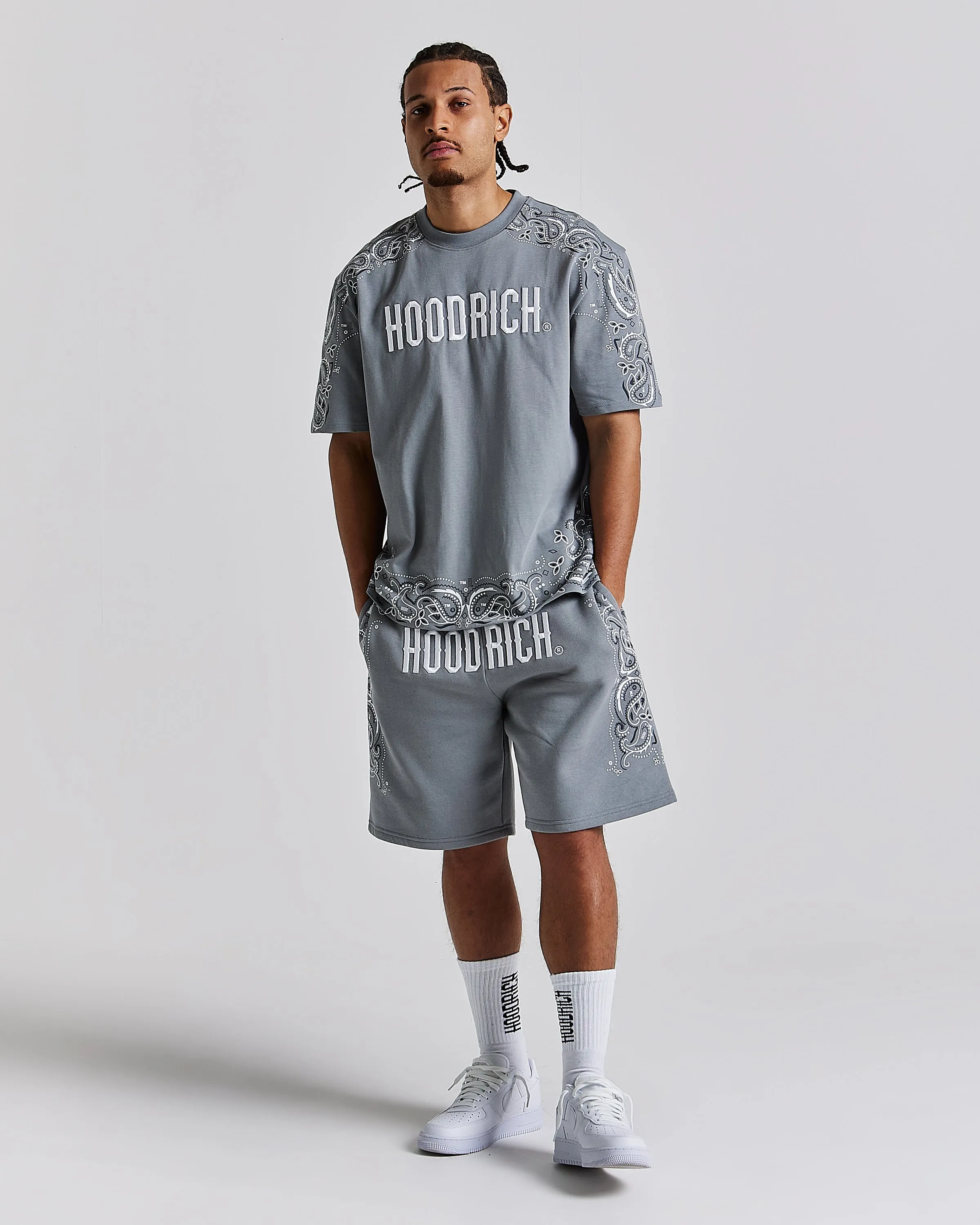 Motif Oversized T-Shirt - Grey/White sold by Hoodrich product image thumbnail 4