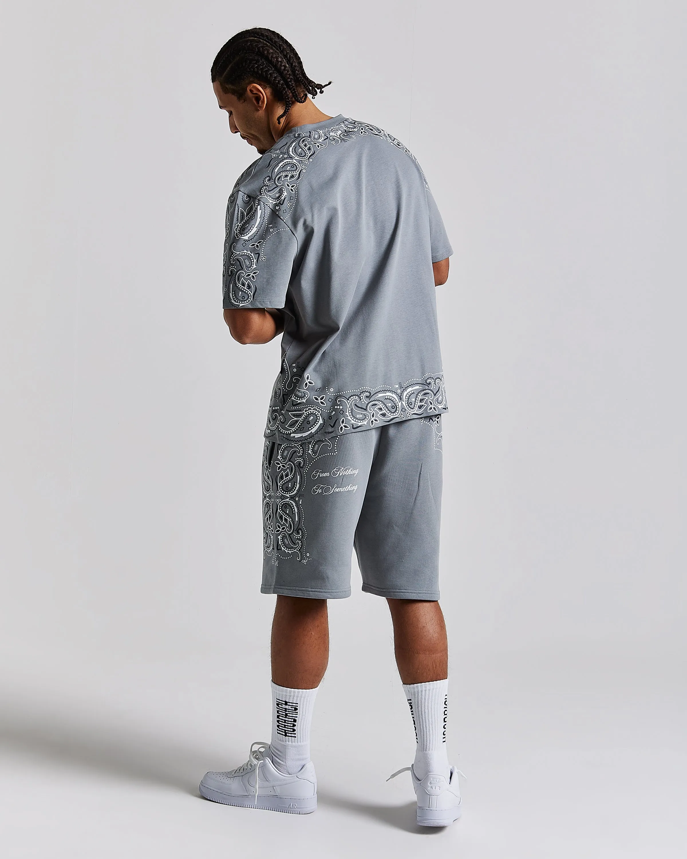 Motif Oversized T-Shirt - Grey/White sold by Hoodrich product image thumbnail 5