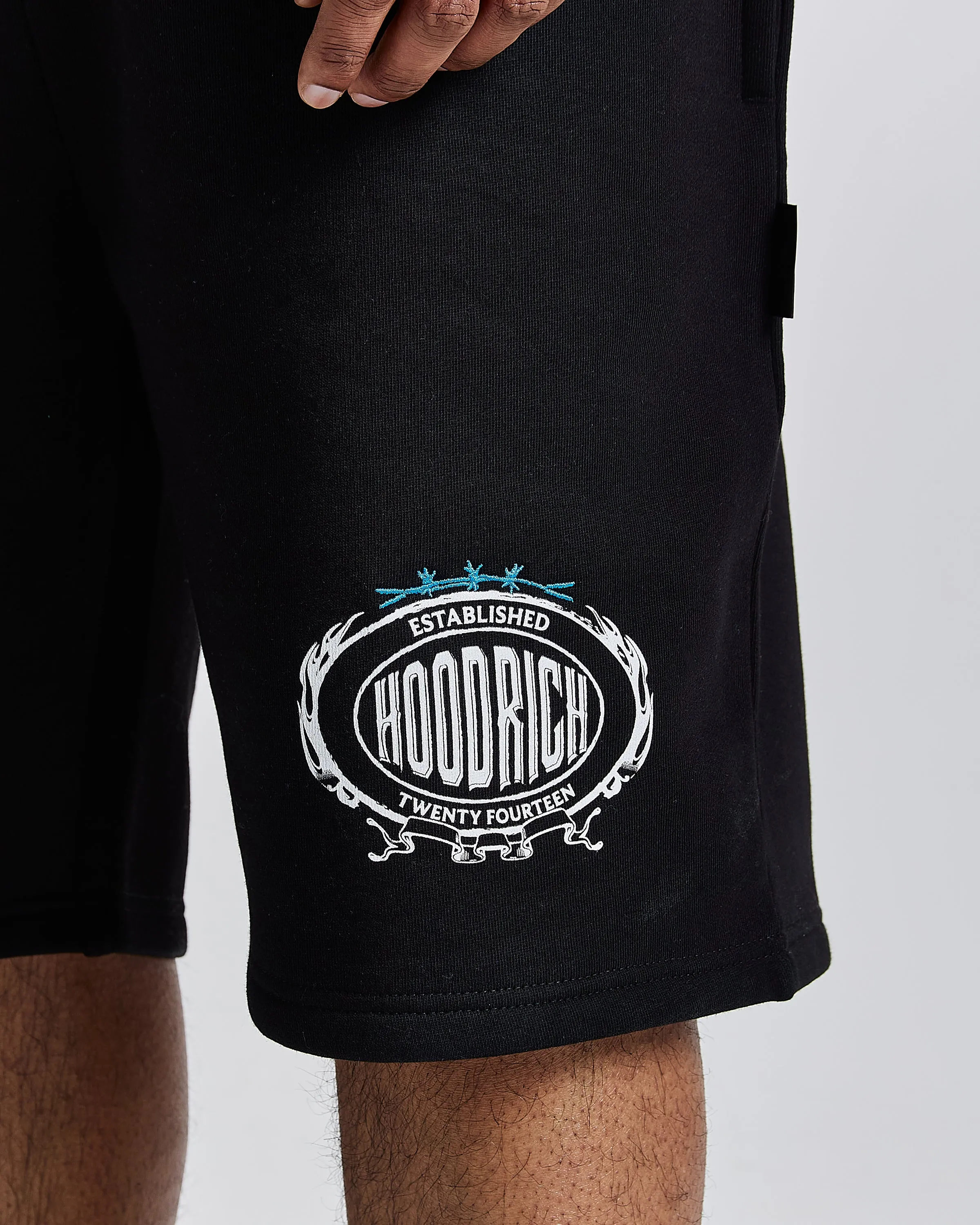 Noir Oversized Shorts - Black/Grey/Blue sold by Hoodrich product image thumbnail 4