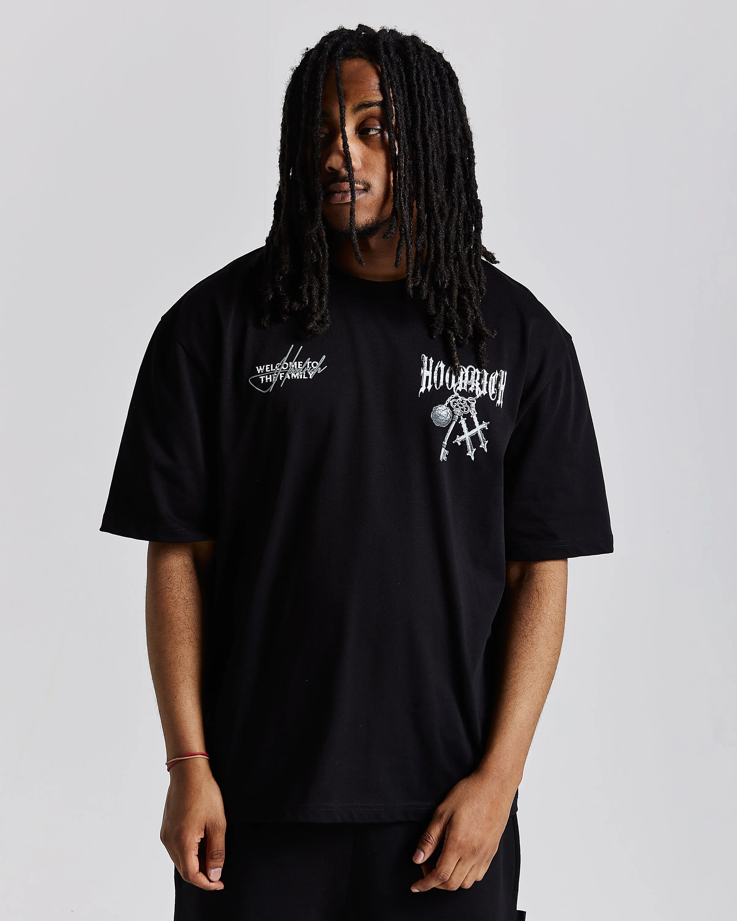Rite Oversized T-Shirt - Black/White/Grey sold by Hoodrich