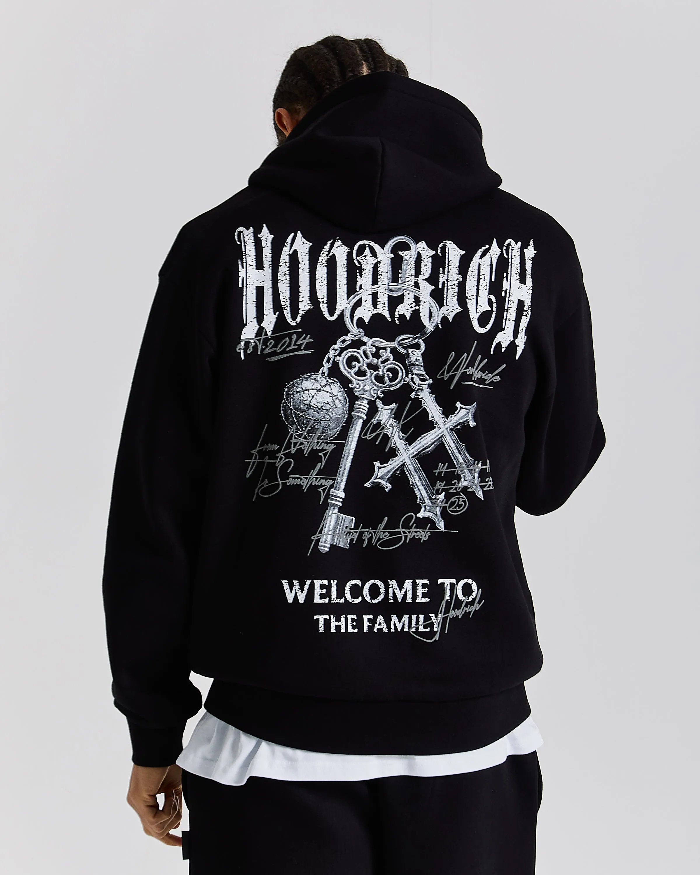 Rite Oversized Hoodie - Black/White/Grey sold by Hoodrich product image thumbnail 2