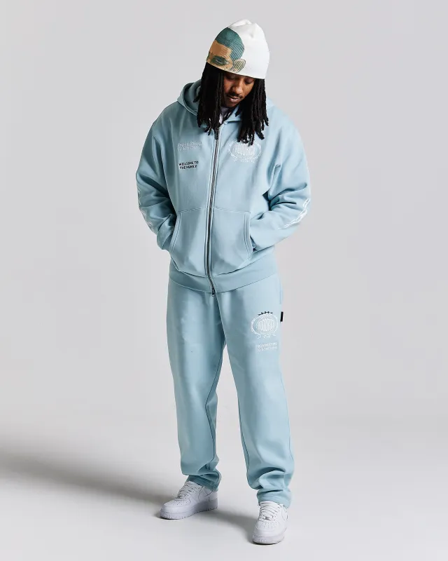 Noir Oversized Joggers - Blue/White sold by Hoodrich