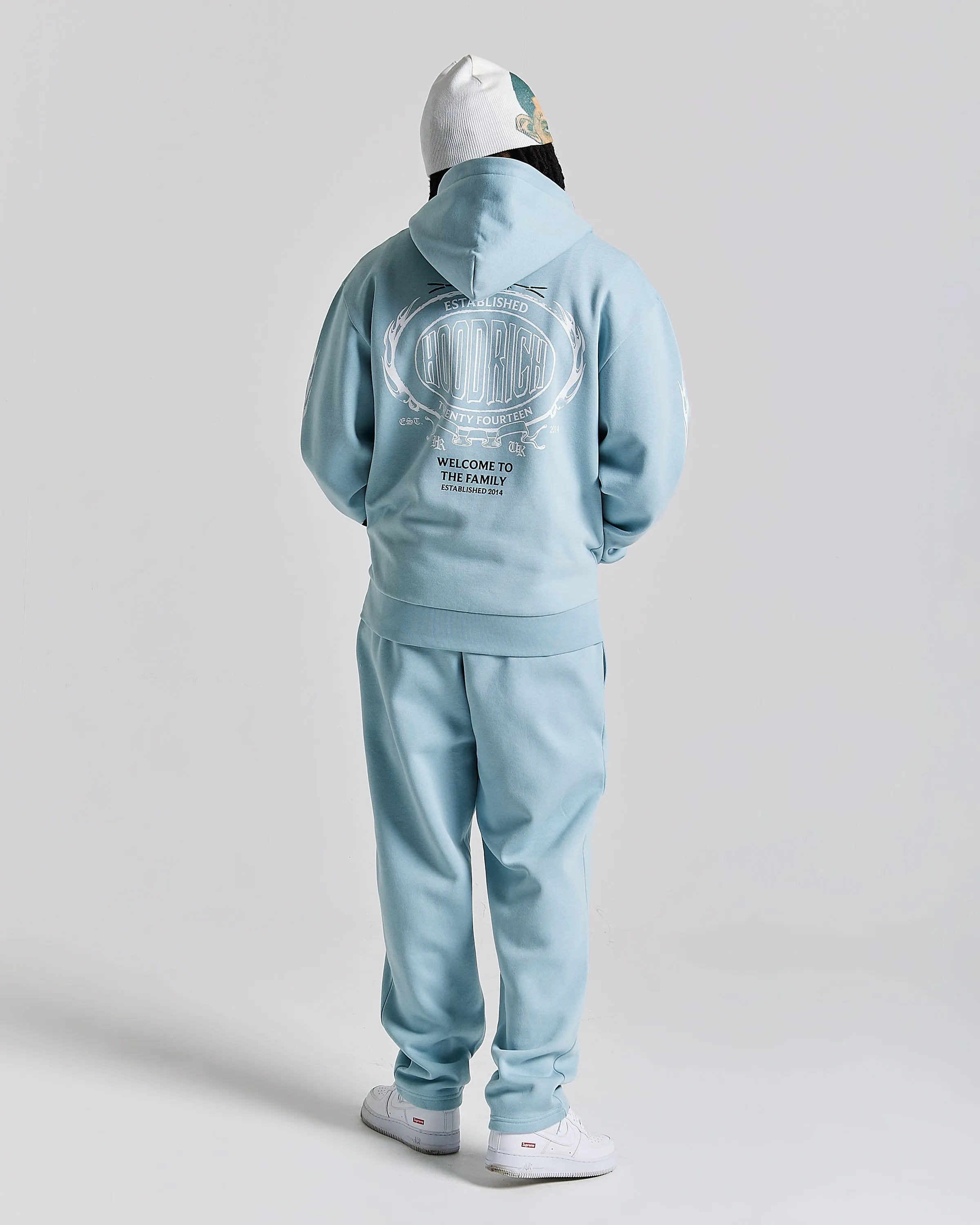 Noir Oversized Joggers - Blue/White sold by Hoodrich product image thumbnail 5