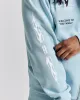 Noir Oversized Zip Hoodie - Blue/White sold by Hoodrich