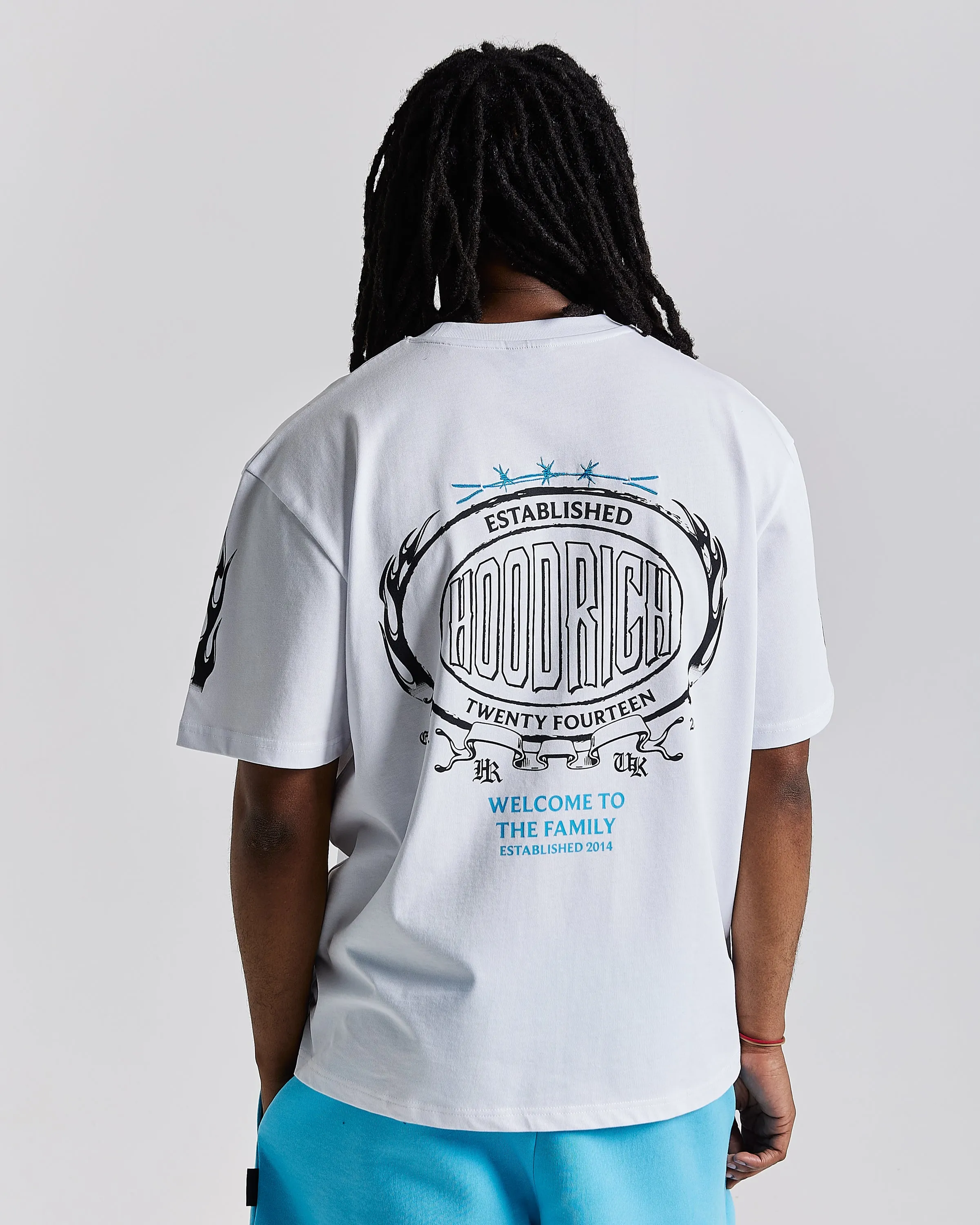 Noir Oversized T-Shirt - White/Black/Blue sold by Hoodrich product image thumbnail 2
