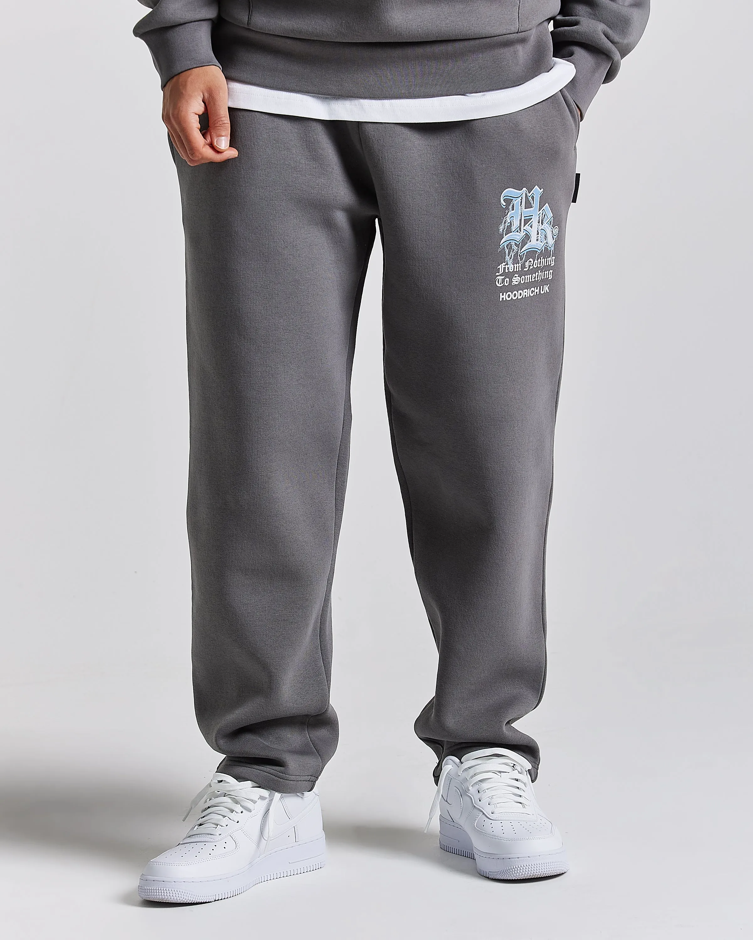 Tornado Oversized Joggers - Grey/White/Blue sold by Hoodrich