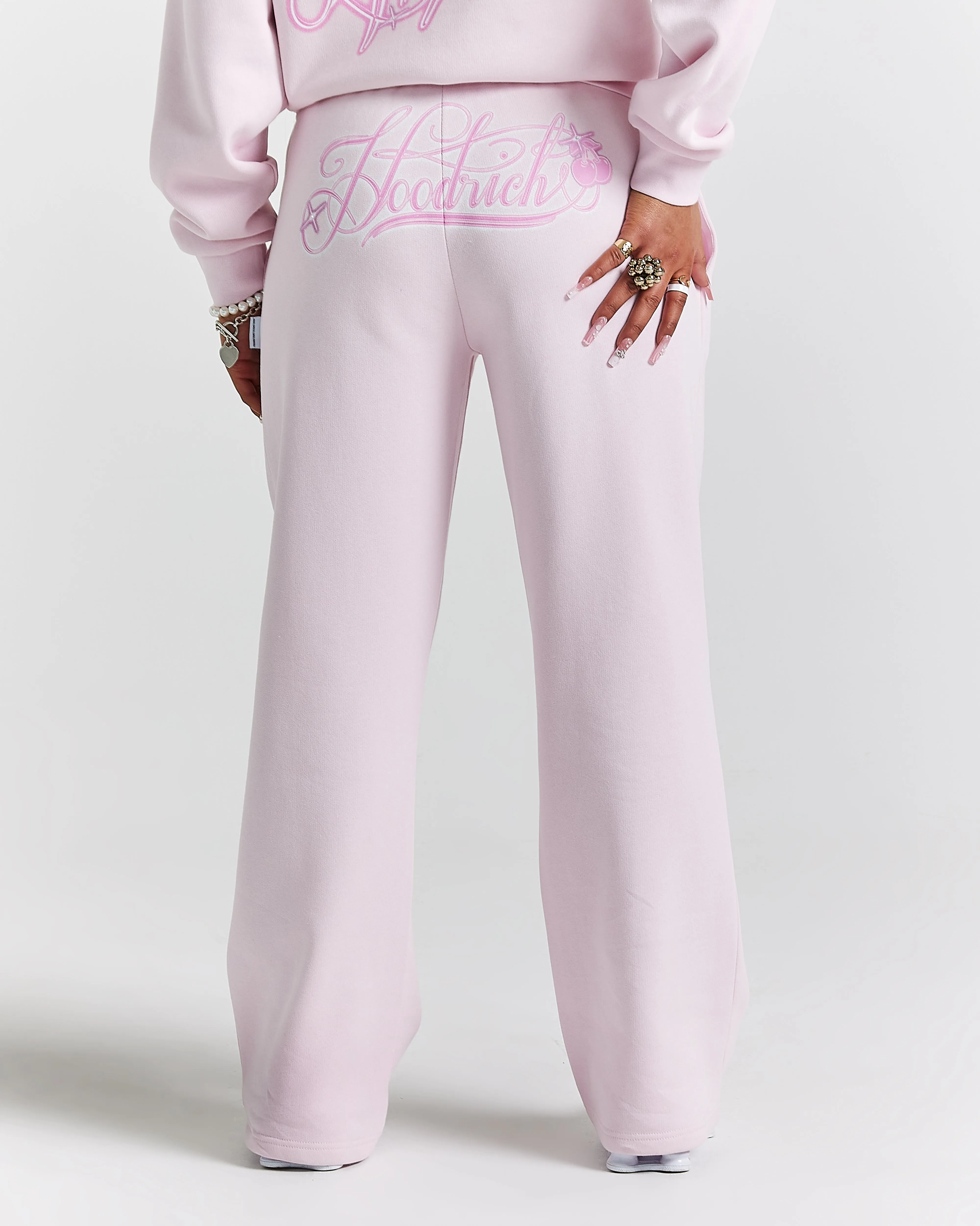 Finesse Wide Leg Jogger - Pinks/Rhinestone sold by Hoodrich product image thumbnail 2
