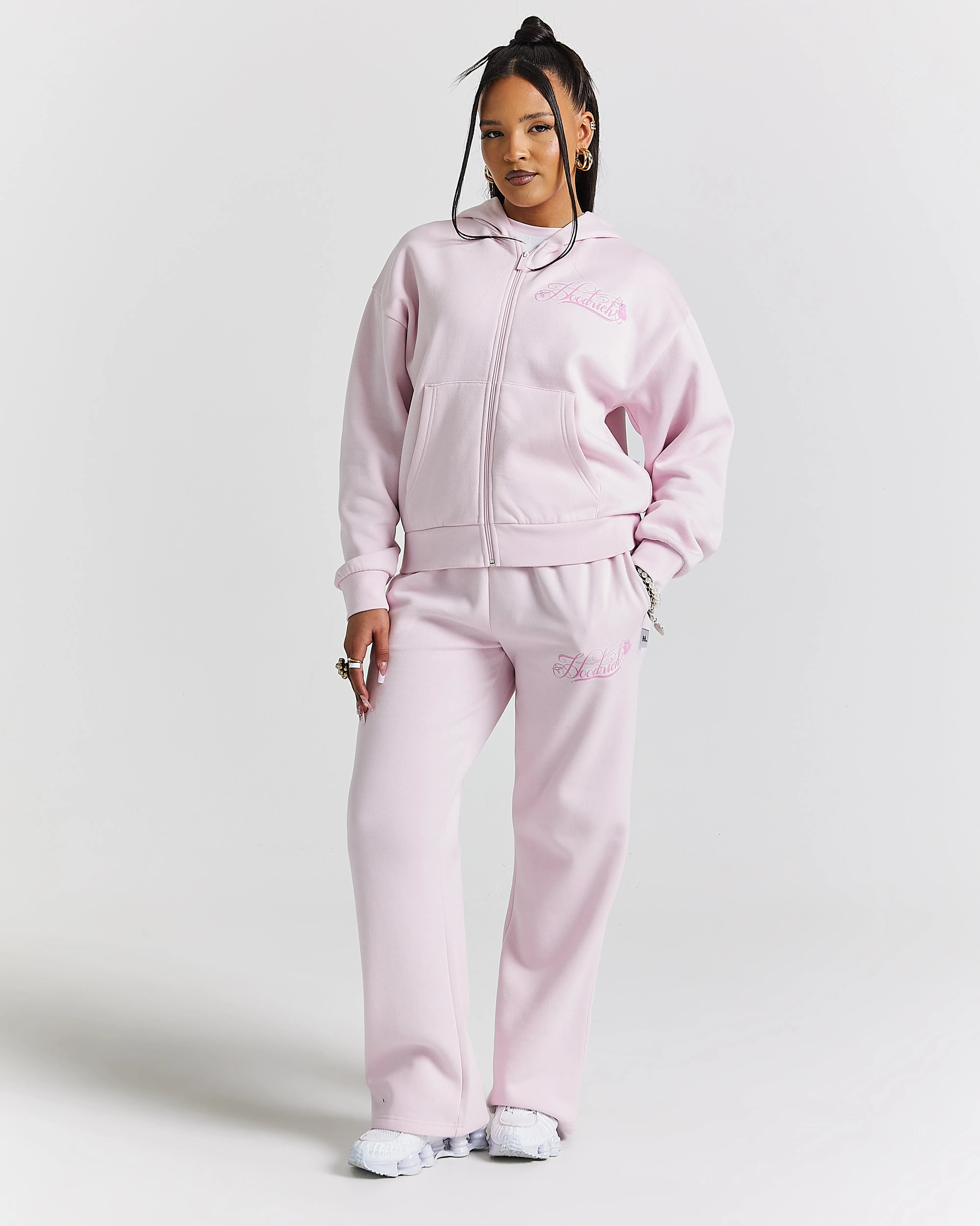 Finesse Zip Hoodie - Pinks/Rhinestone sold by Hoodrich product image thumbnail 4