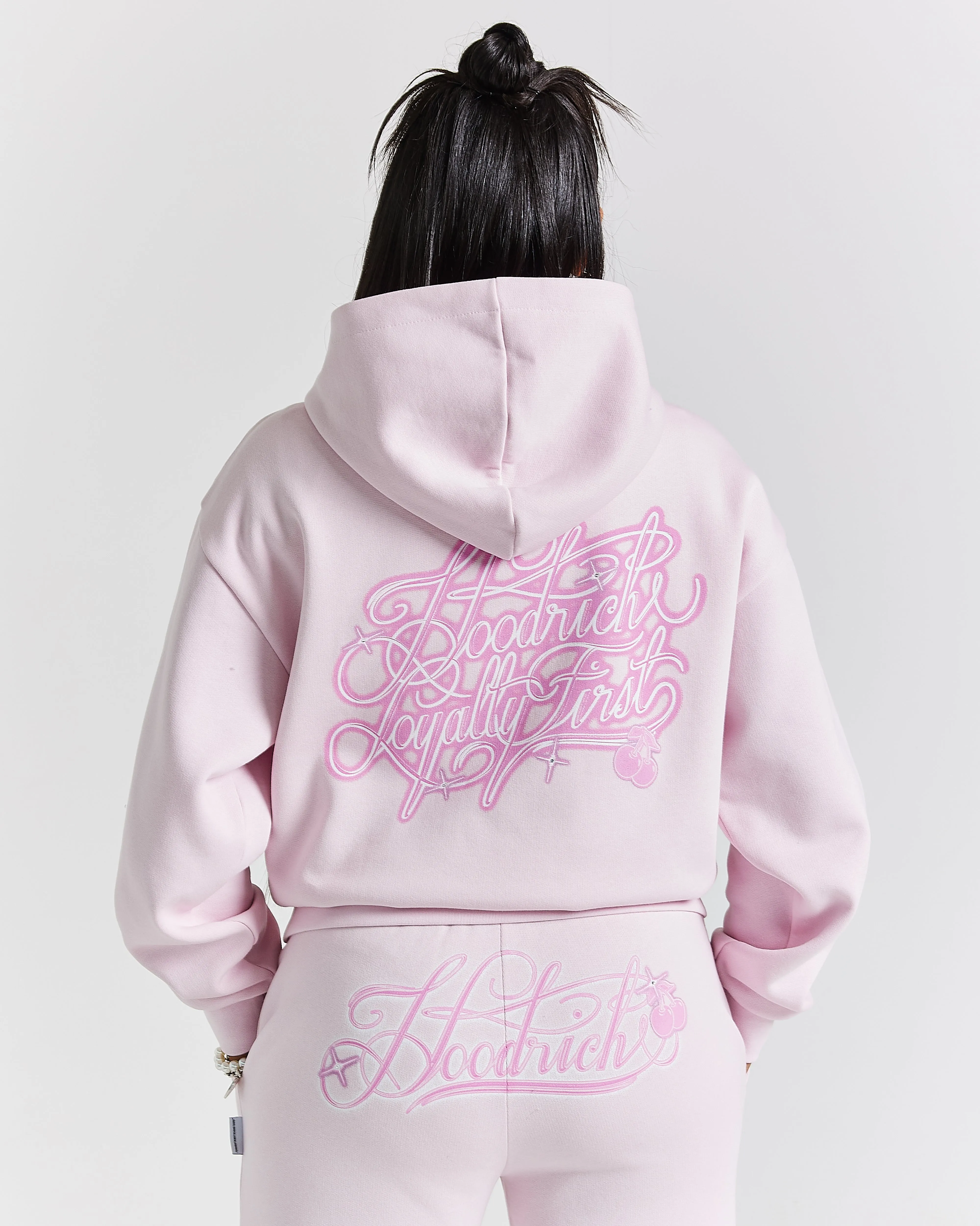 Finesse Zip Hoodie - Pinks/Rhinestone sold by Hoodrich product image thumbnail 5