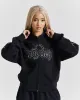 Diffuse Zip Hoodie - Black/Rhinestones sold by Hoodrich