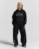 Diffuse Zip Hoodie - Black/Rhinestones sold by Hoodrich