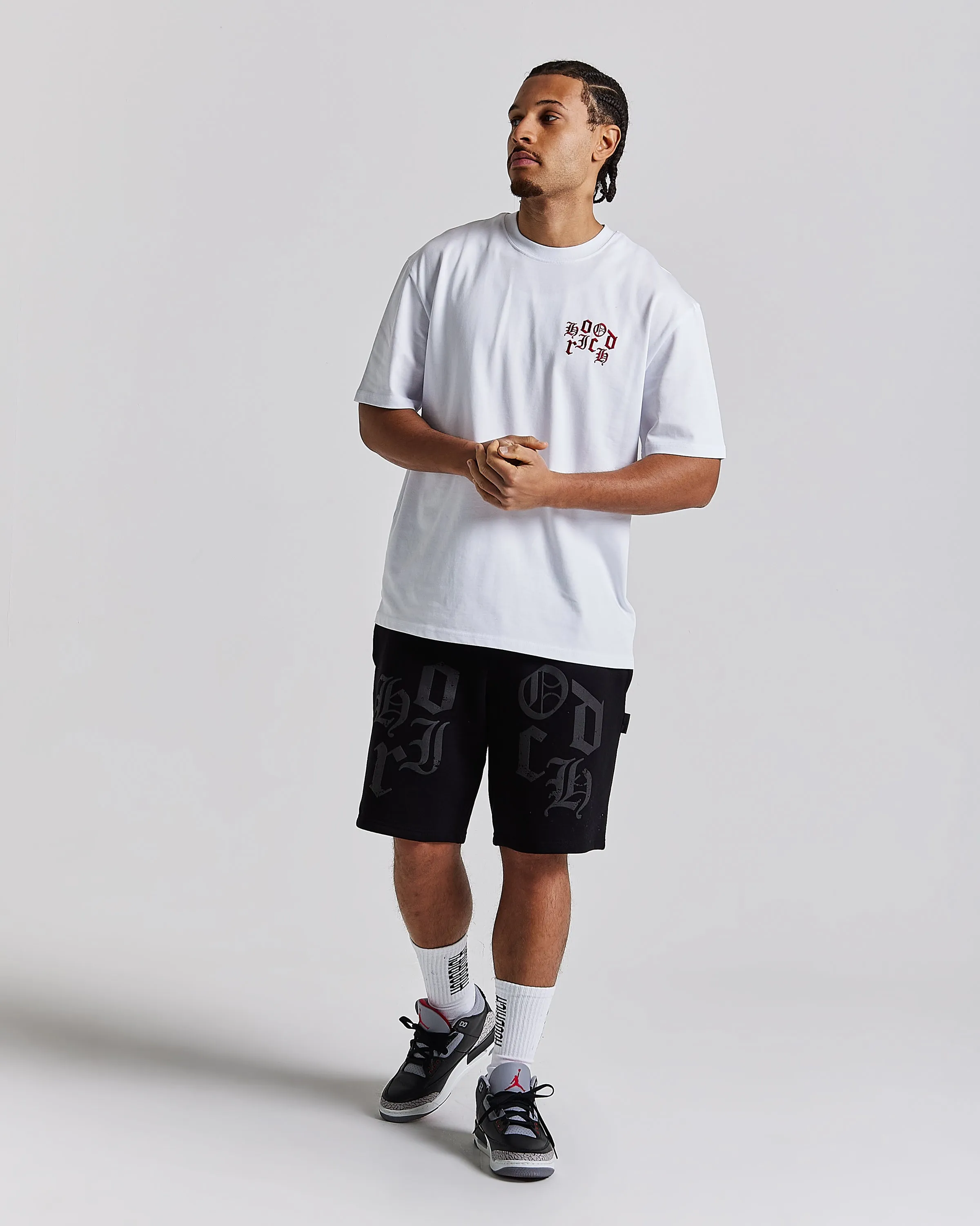 Crown Oversized T-Shirt - White/Red/Black sold by Hoodrich product image thumbnail 3