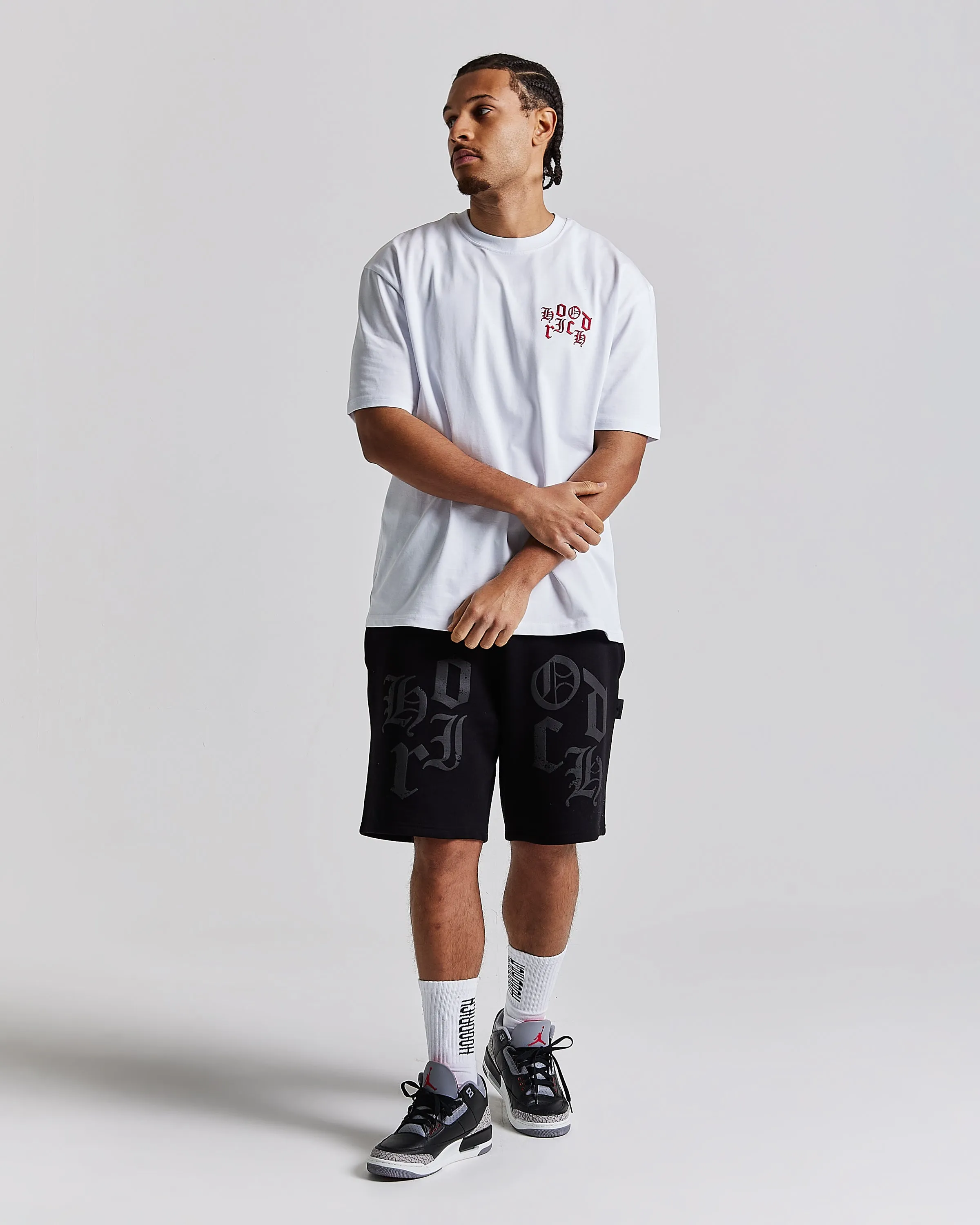 Crown Oversized T-Shirt - White/Red/Black sold by Hoodrich product image thumbnail 4
