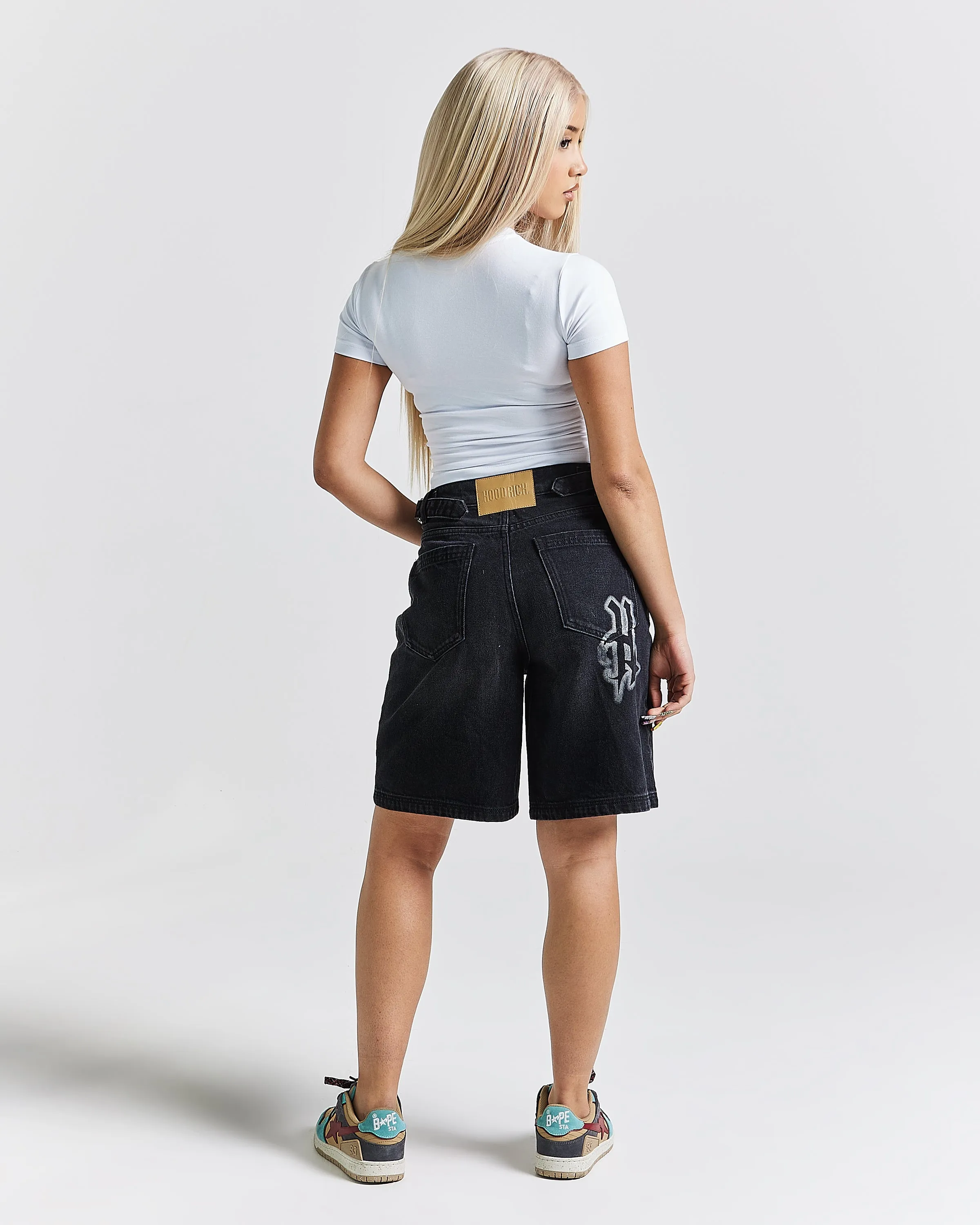 Totem Fitted Tee - White/Rhinestone sold by Hoodrich product image thumbnail 4