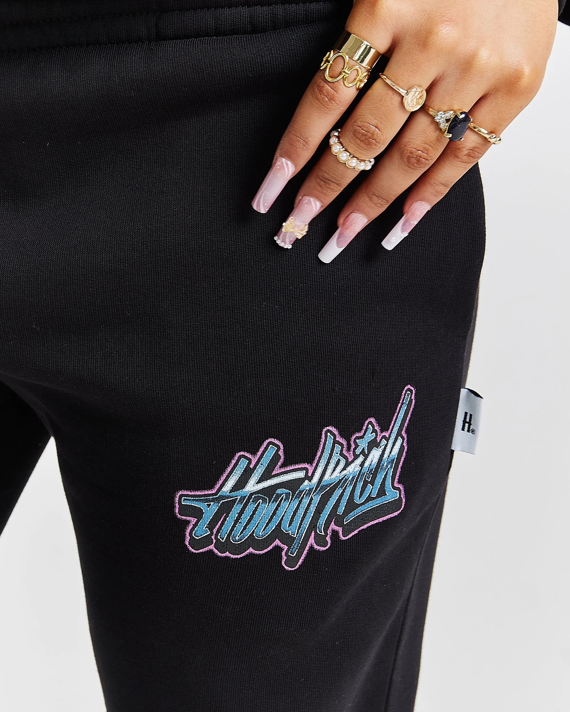 Erupt Joggers - Black/Pinks sold by Hoodrich product image thumbnail 3