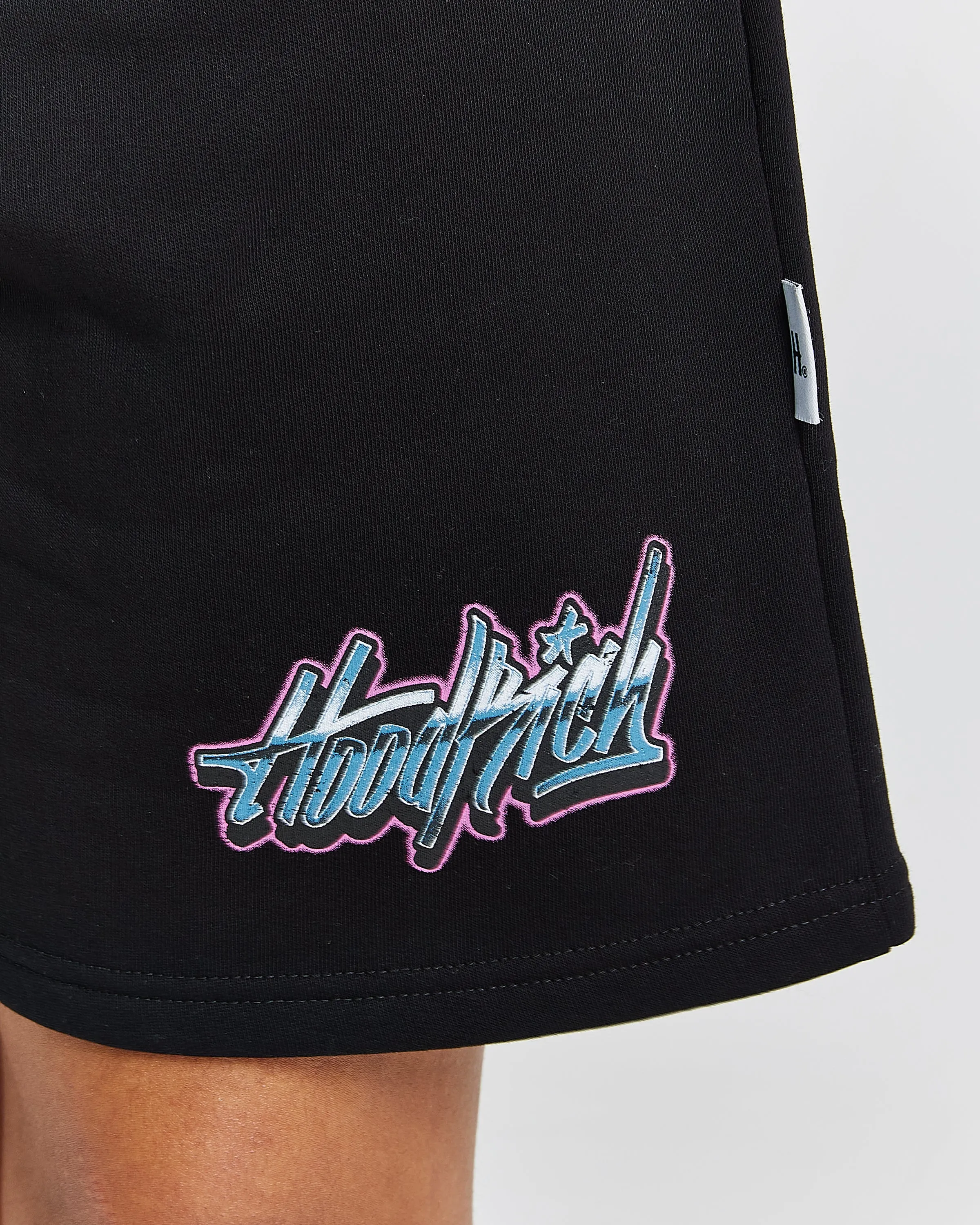 Erupt Sweatshorts - Black/Pinks sold by Hoodrich product image thumbnail 4