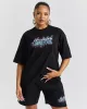 Erupt Oversized T-Shirt - Black/Pinks sold by Hoodrich