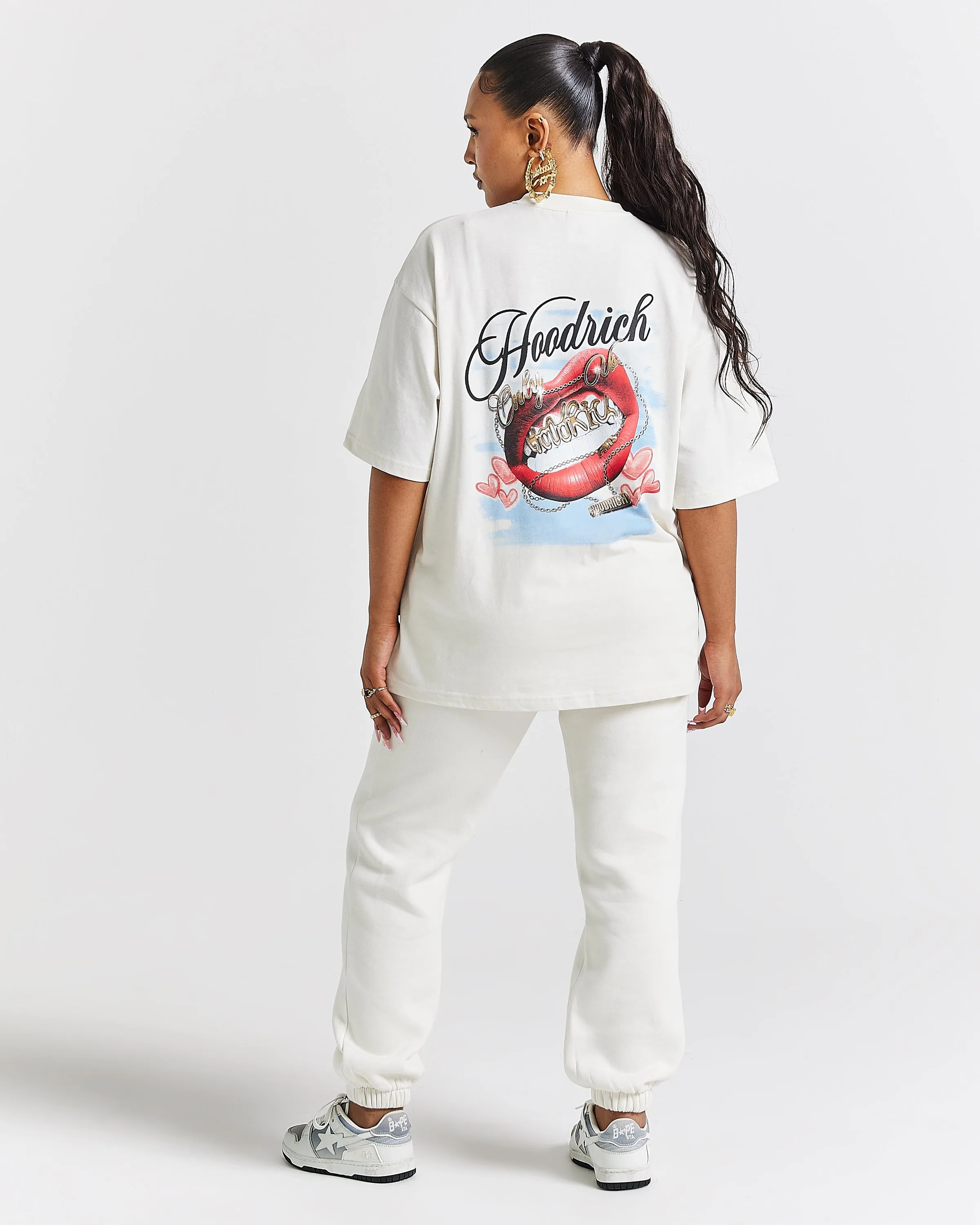 Grillz Oversized T-Shirt - White/Red/Blue sold by Hoodrich product image thumbnail 3