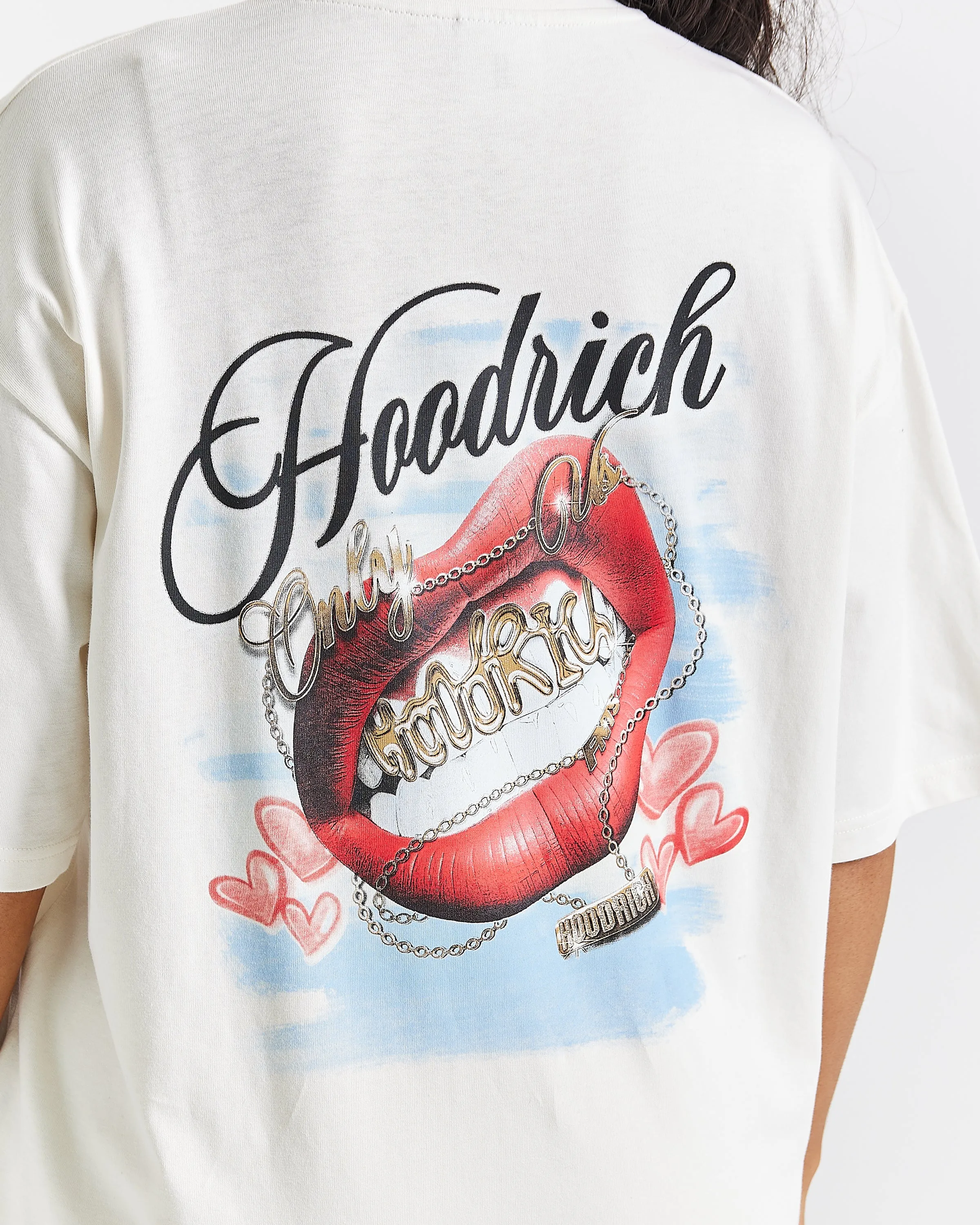 Grillz Oversized T-Shirt - White/Red/Blue sold by Hoodrich product image thumbnail 5