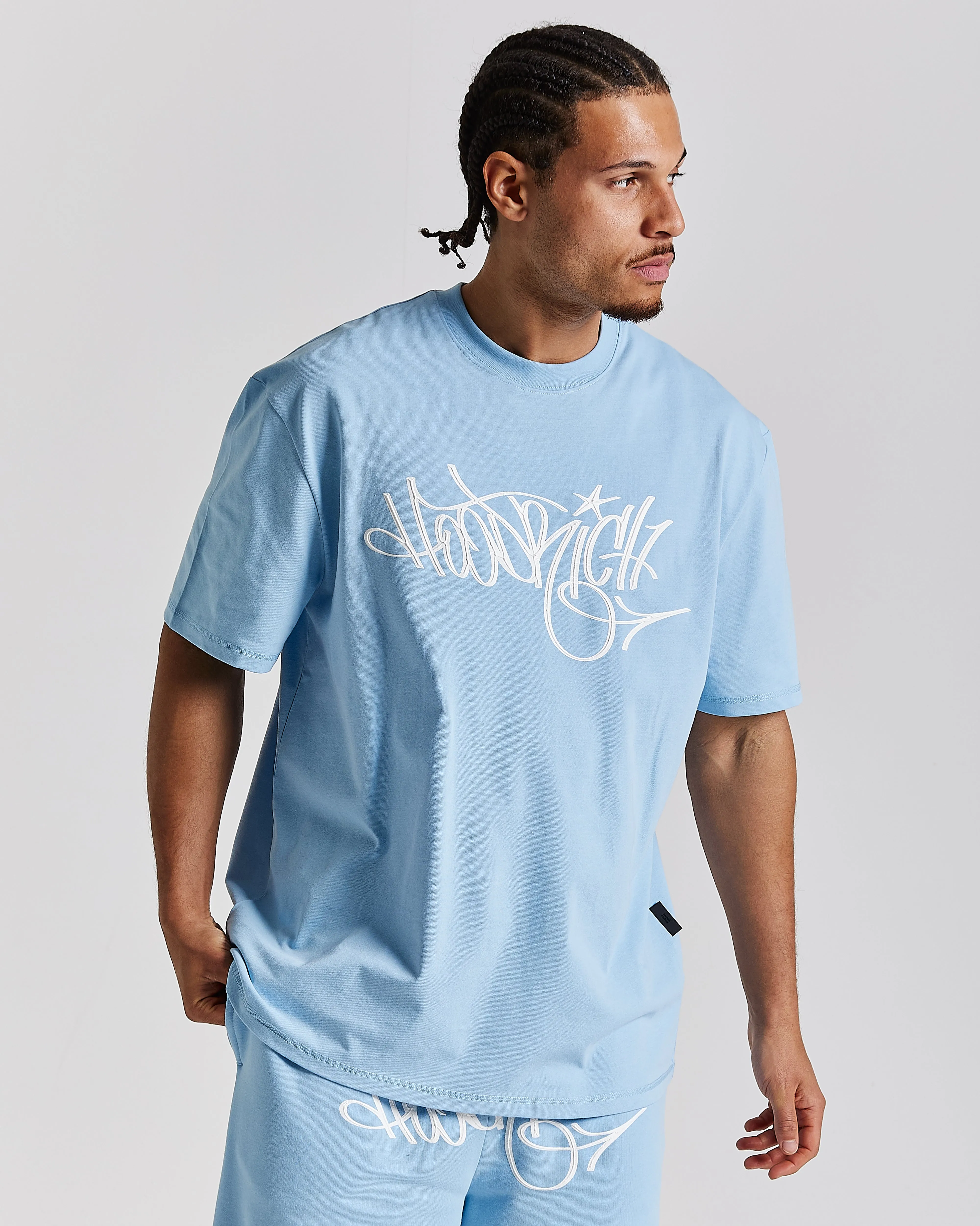 Tag Oversized T-Shirt - Blue/White sold by Hoodrich