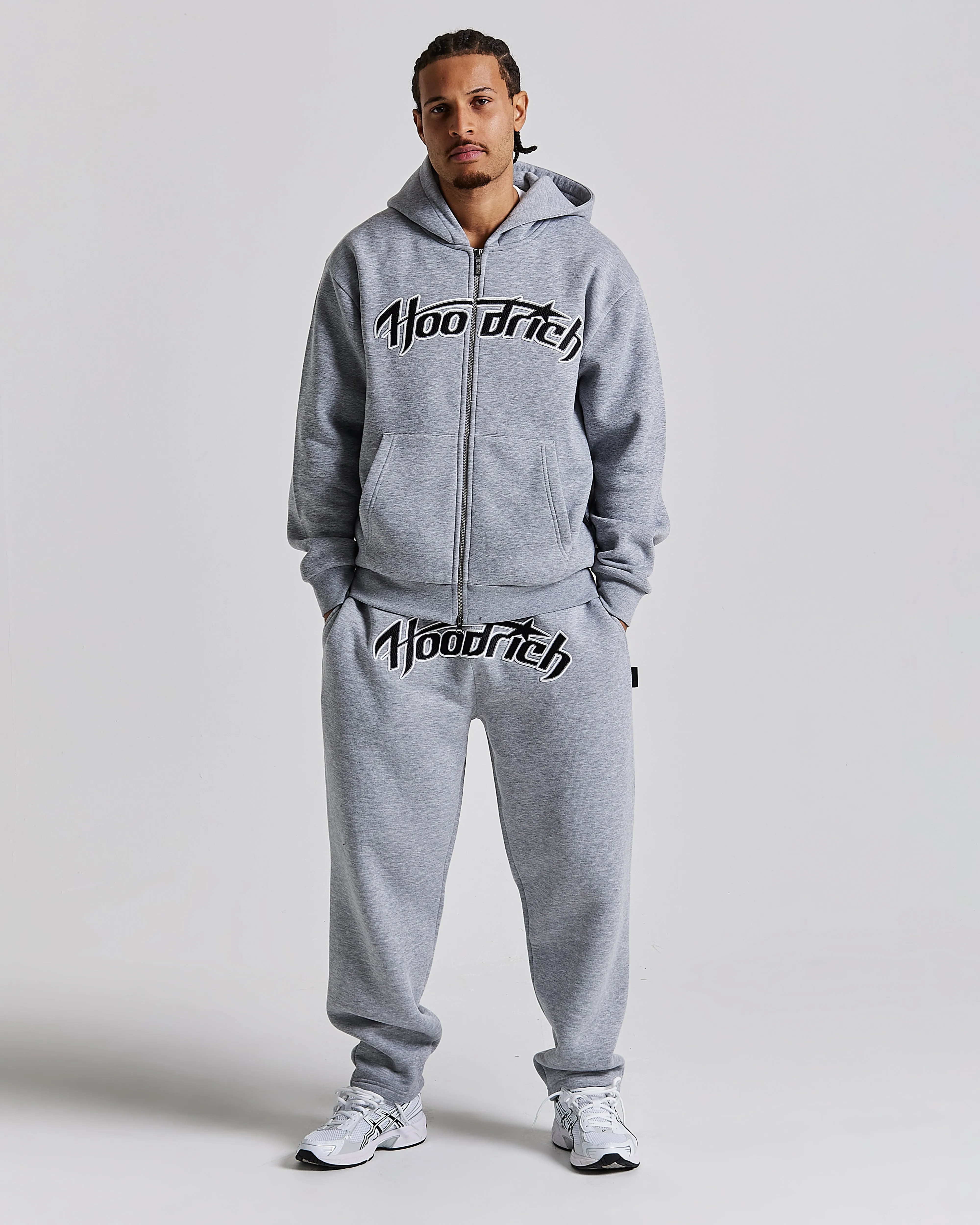 Galaxy Oversized Zip Hoodie - Grey/Black sold by Hoodrich product image thumbnail 2