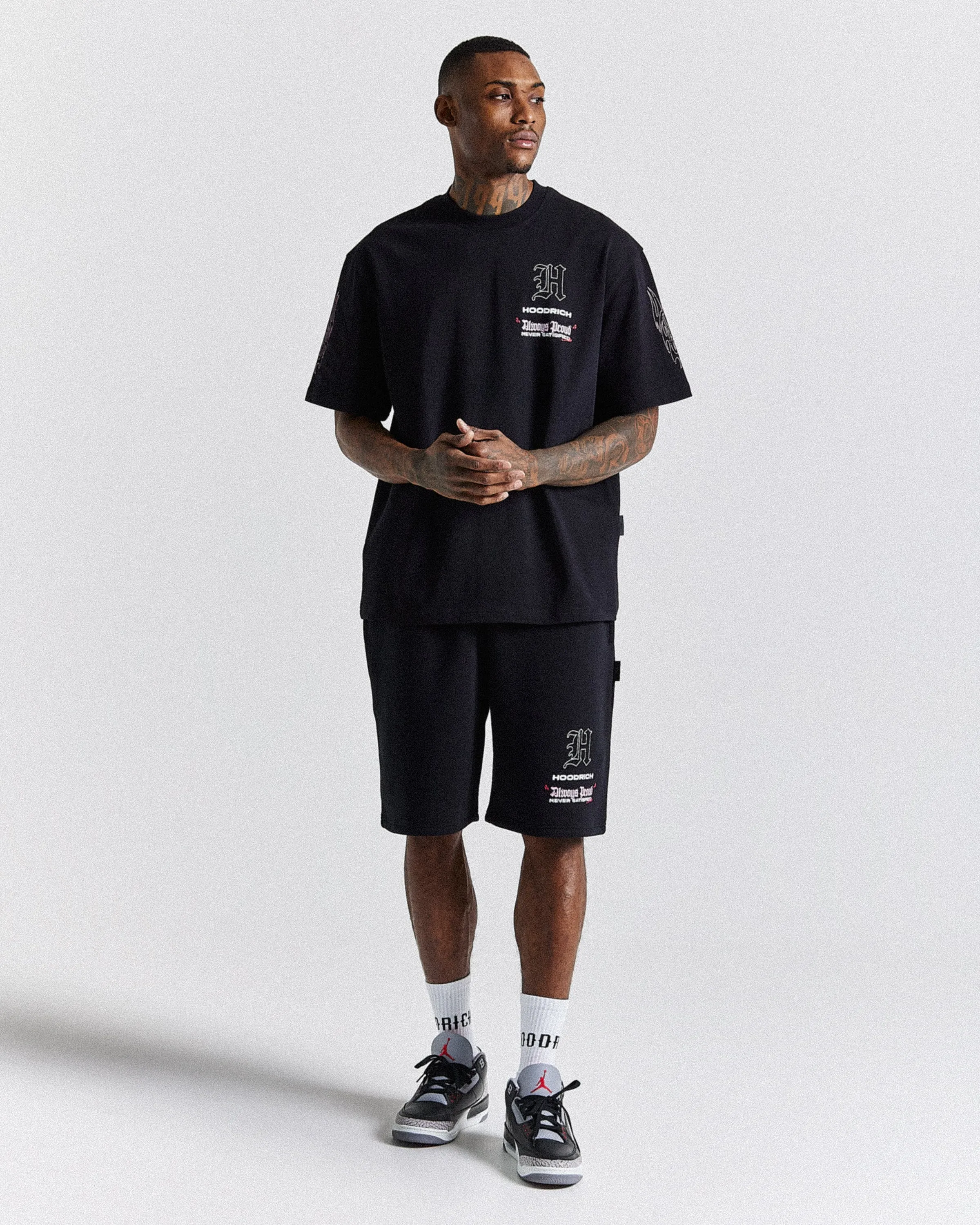 Chroma Oversized T-Shirt - Black/White/Pink sold by Hoodrich product image thumbnail 5
