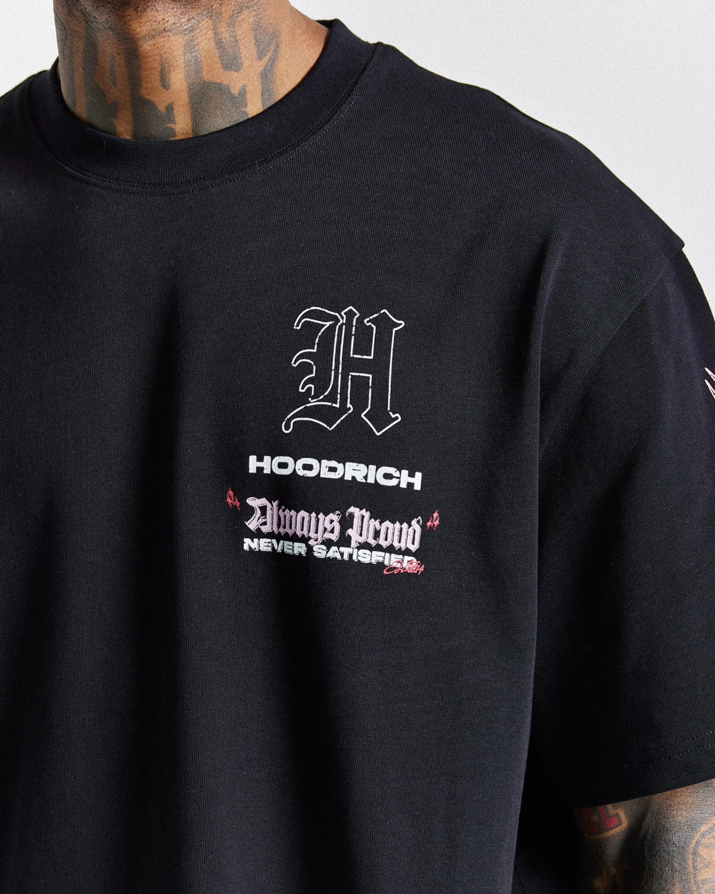 Chroma Oversized T-Shirt - Black/White/Pink sold by Hoodrich product image thumbnail 3