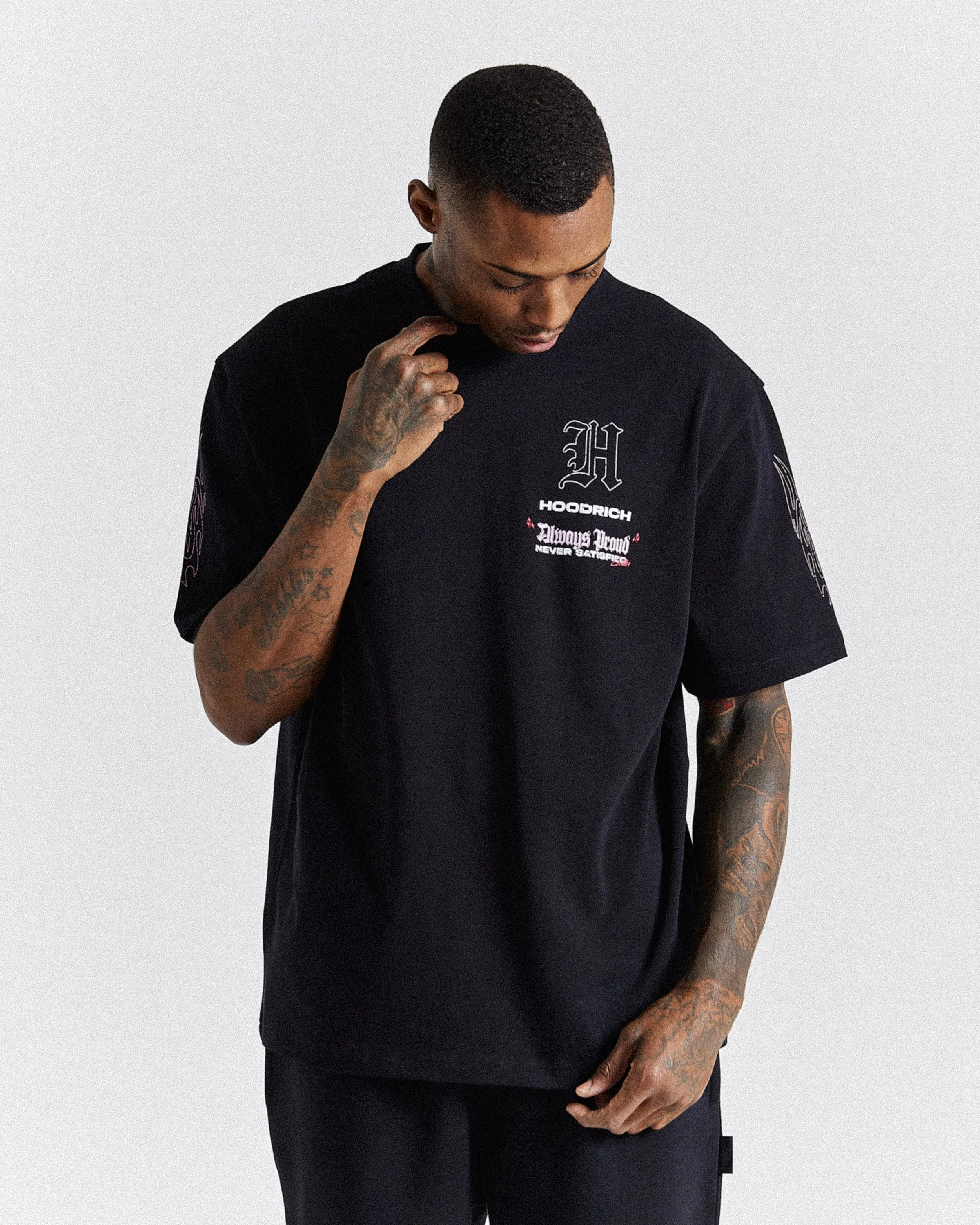 Chroma Oversized T-Shirt - Black/White/Pink sold by Hoodrich product image thumbnail 2