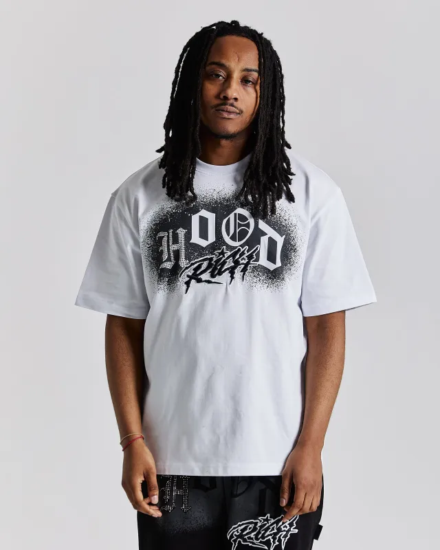 Iron Oversized T-Shirt - White/Grey/Black sold by Hoodrich
