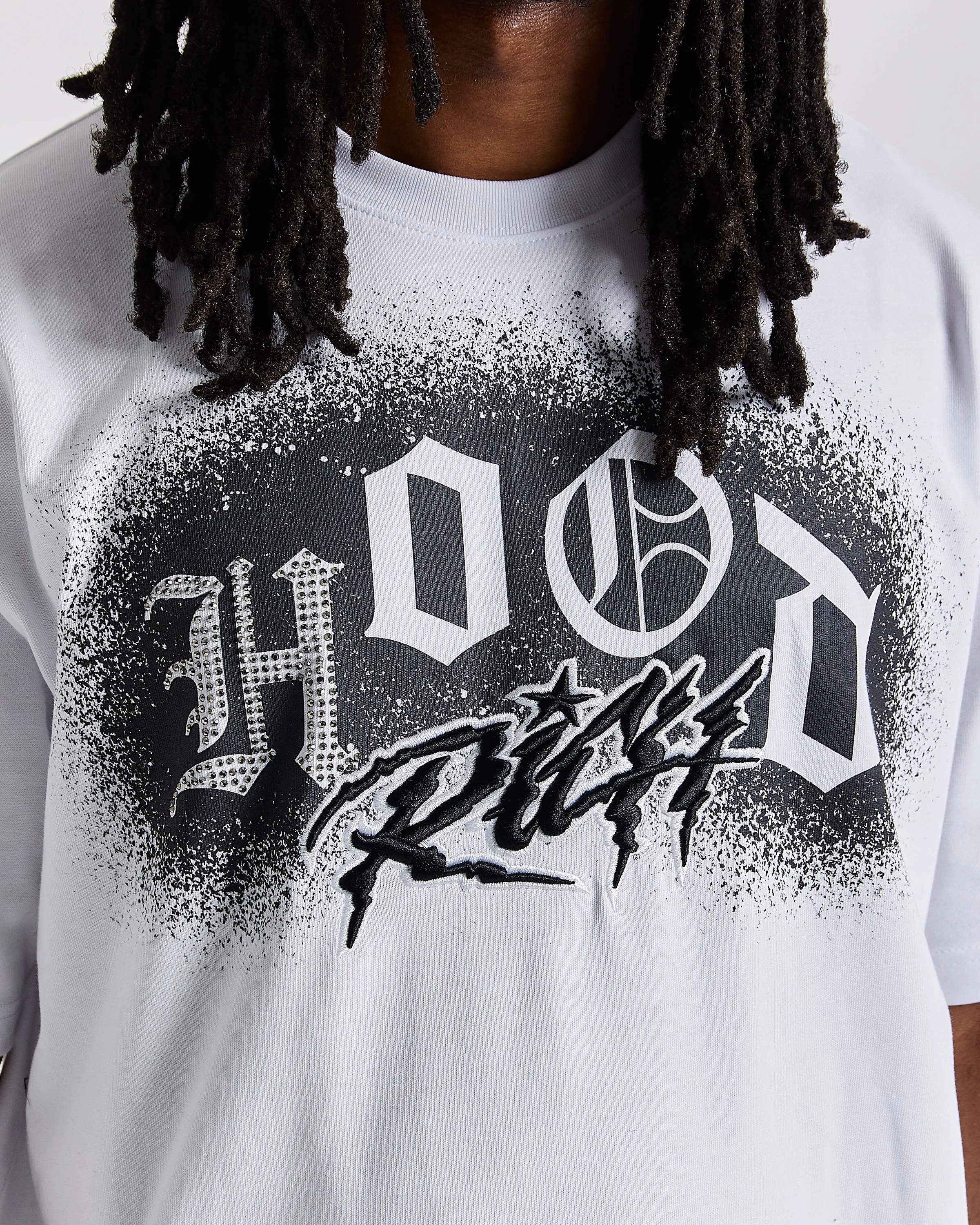 Iron Oversized T-Shirt - White/Grey/Black sold by Hoodrich product image thumbnail 4