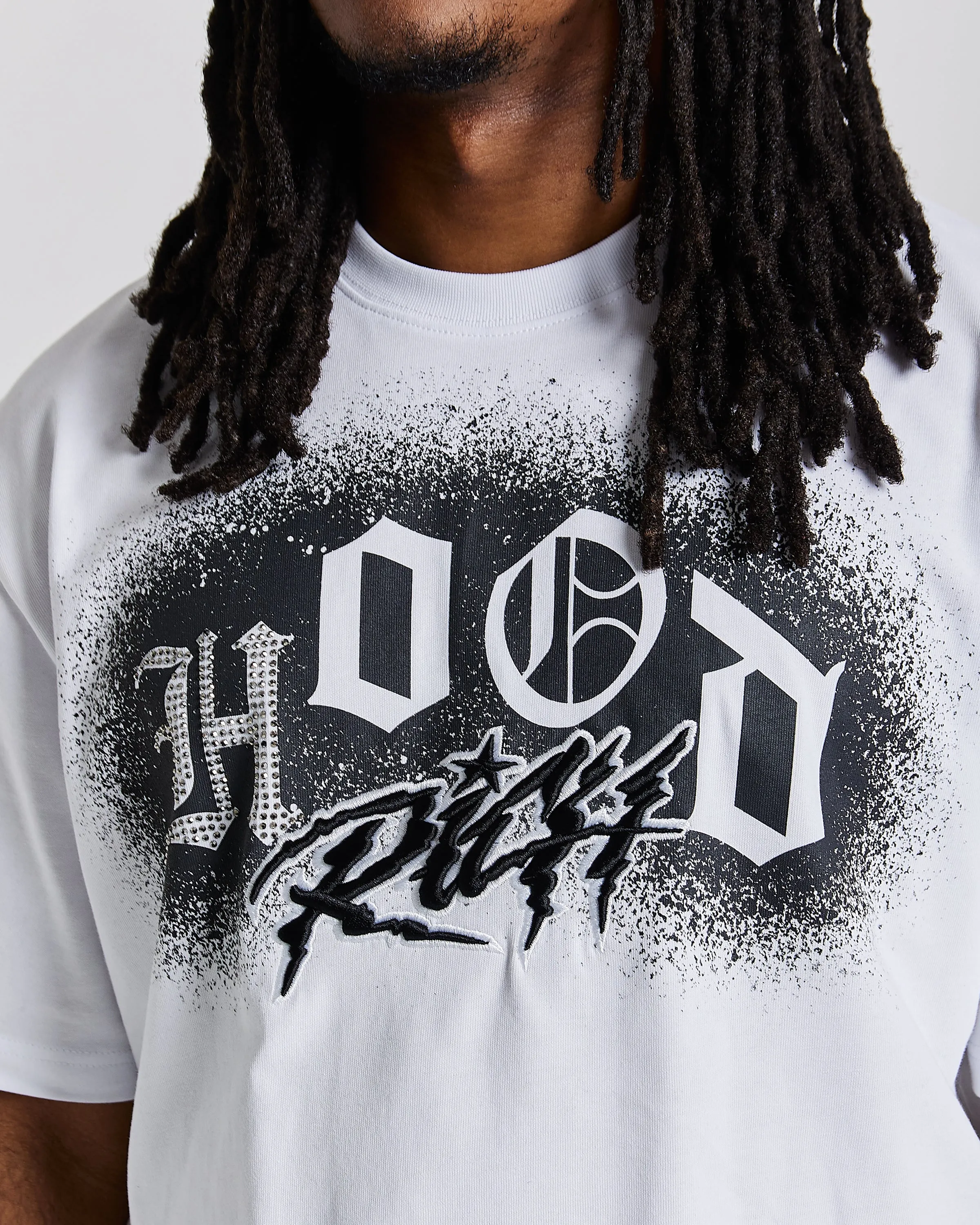 Iron Oversized T-Shirt - White/Grey/Black sold by Hoodrich product image thumbnail 3