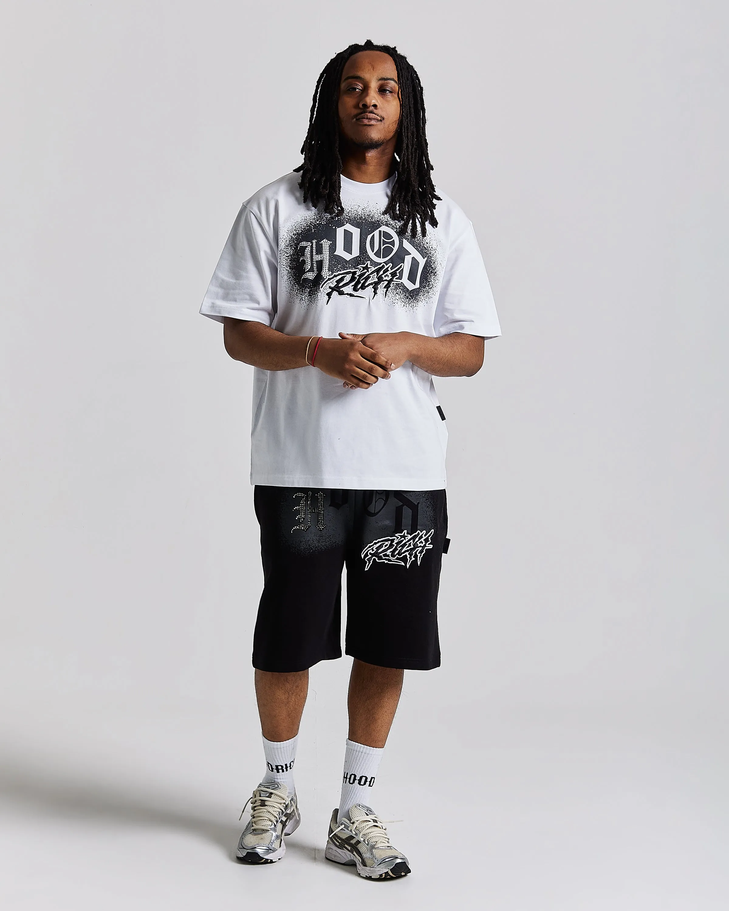 Iron Oversized T-Shirt - White/Grey/Black sold by Hoodrich product image thumbnail 2